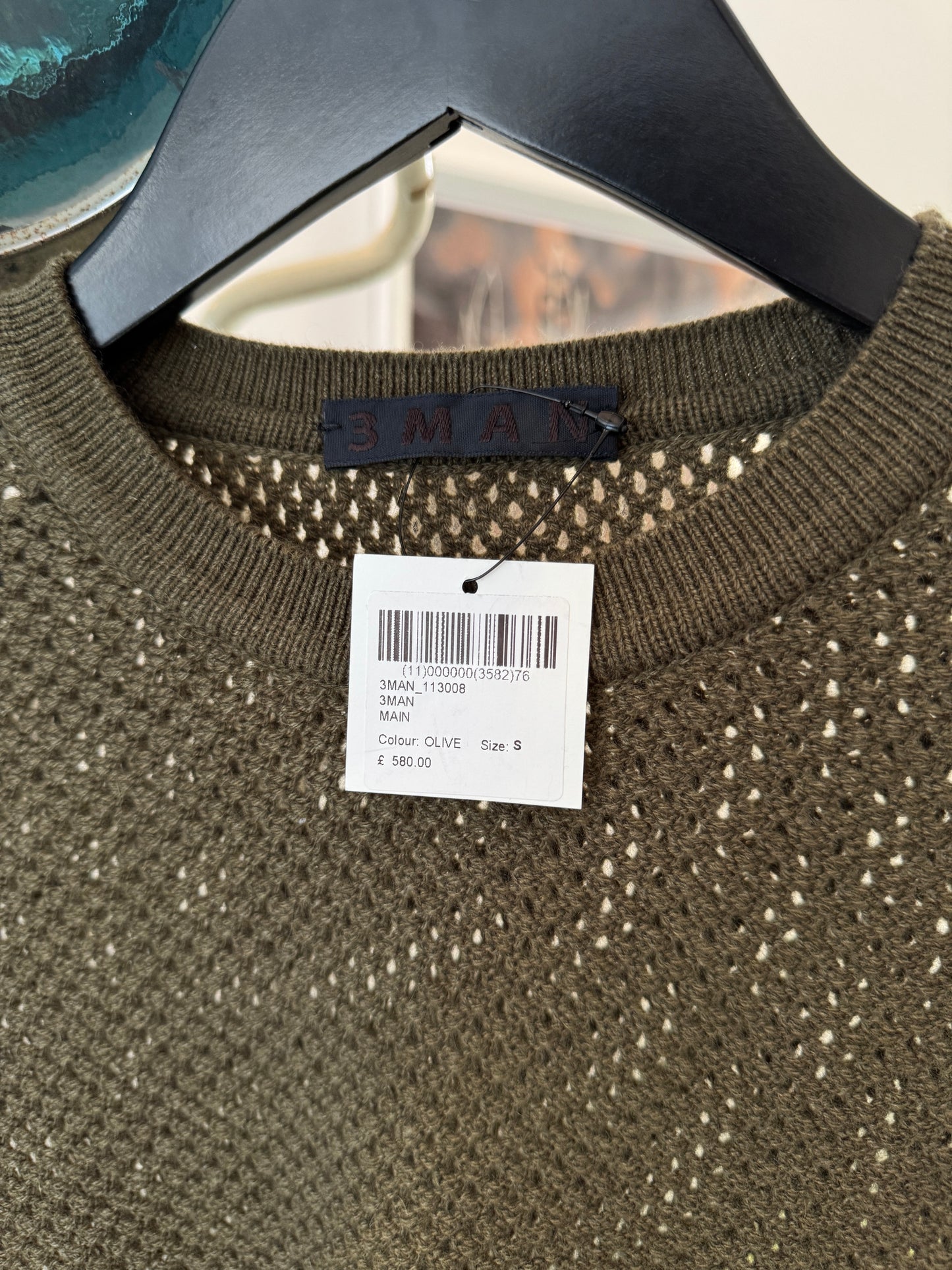 3Man Olive Knitted Crewneck