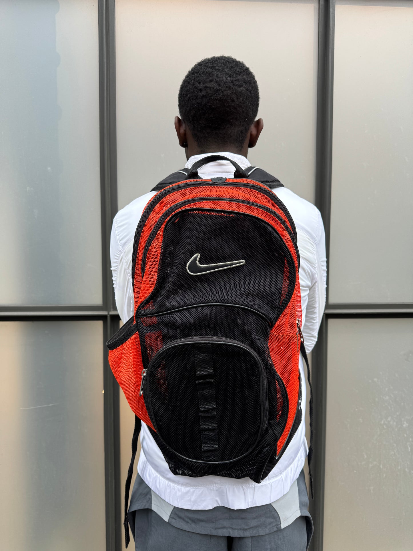 Early 2000’s Nike Big Swoosh Mesh Back Pack