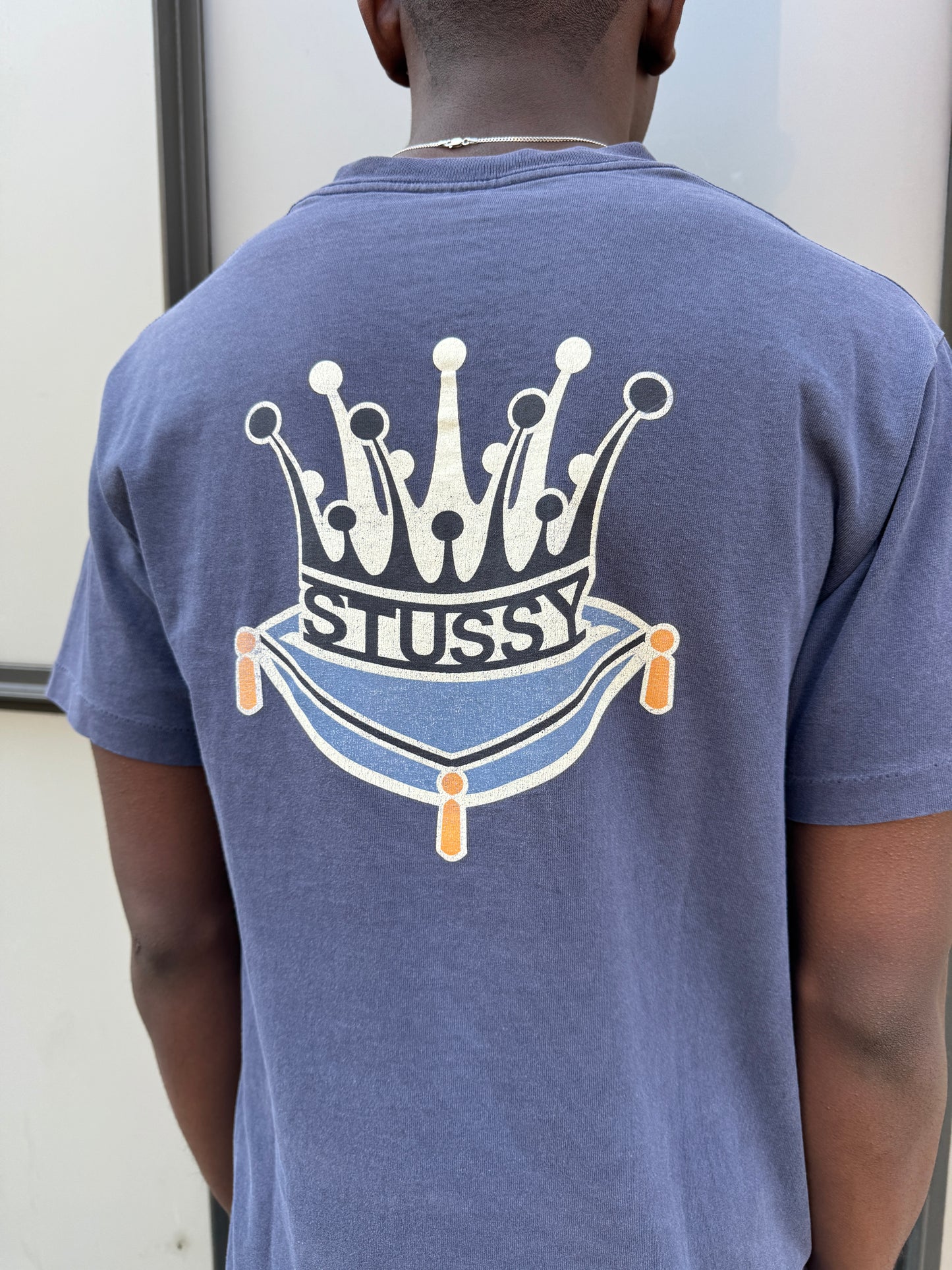 1990’s Stüssy Washed Navy Graphic Tee