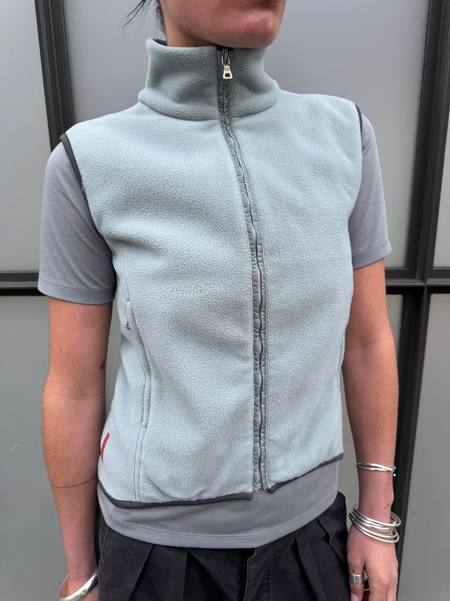 SS99’ Prada Sport Duck Egg Baby Blue/Grey Fleece Vest