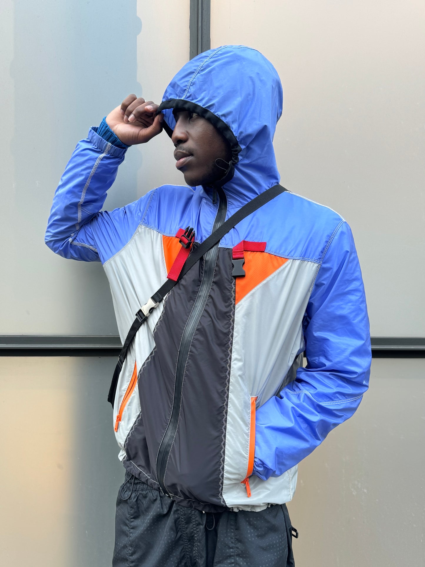 SS17' Prada Milano Technical Panelled Nylon Jacket