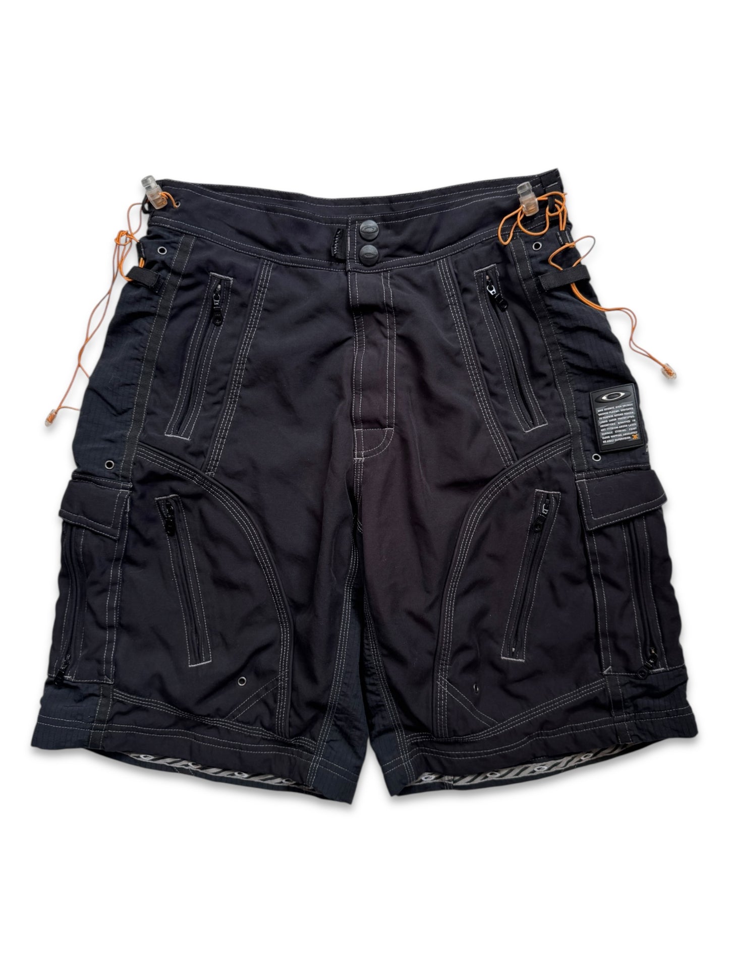 Early 2000’s Oakley Jet Black Technical Ventilated Shorts