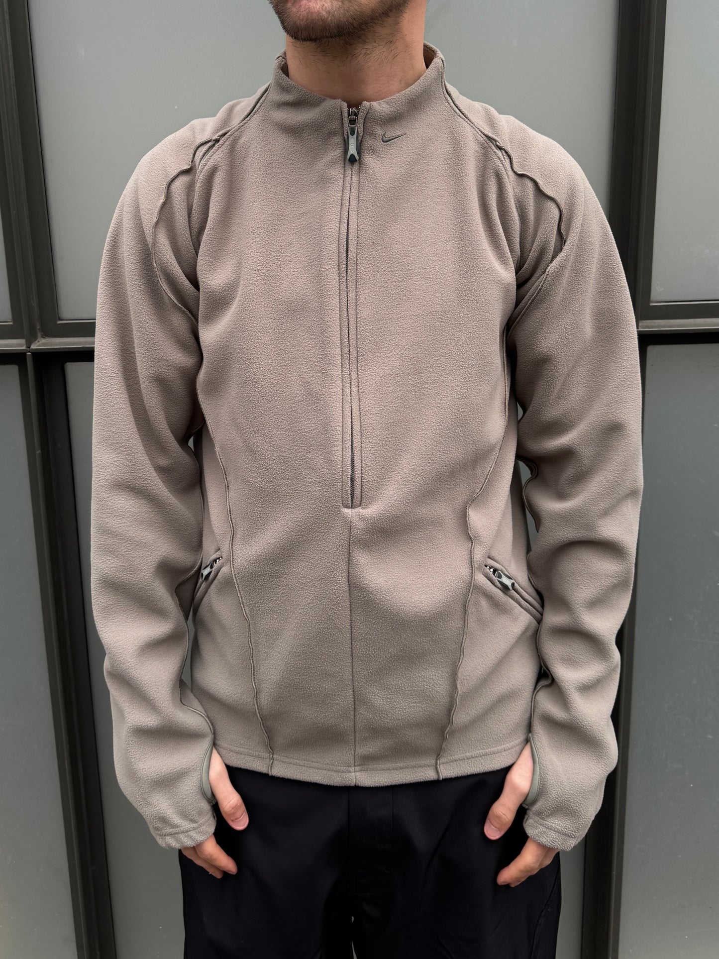 2003 Nike ‘MB1’ Mobius Mini Swoosh Technical Half Zip Fleece