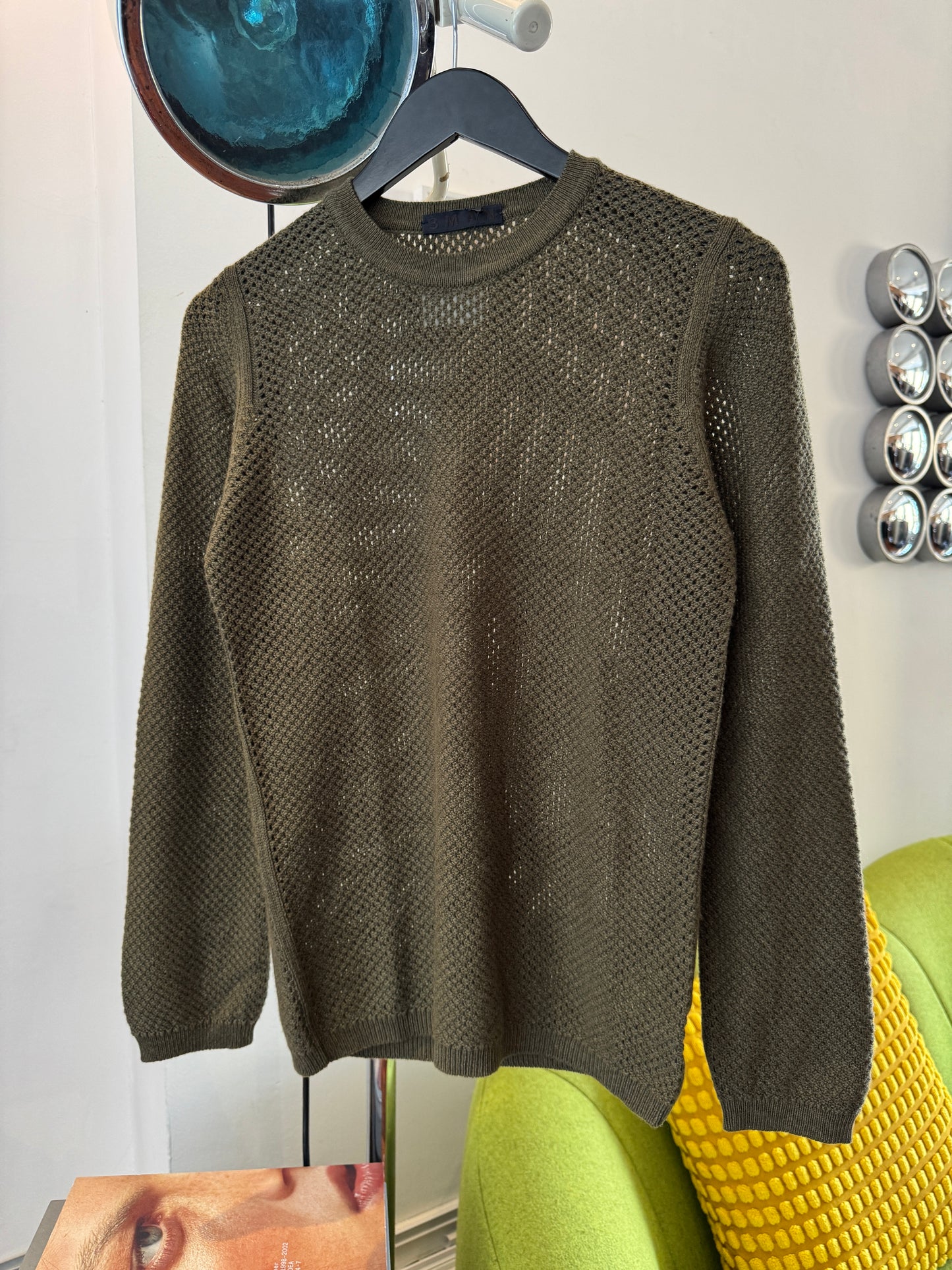 3Man Olive Knitted Crewneck