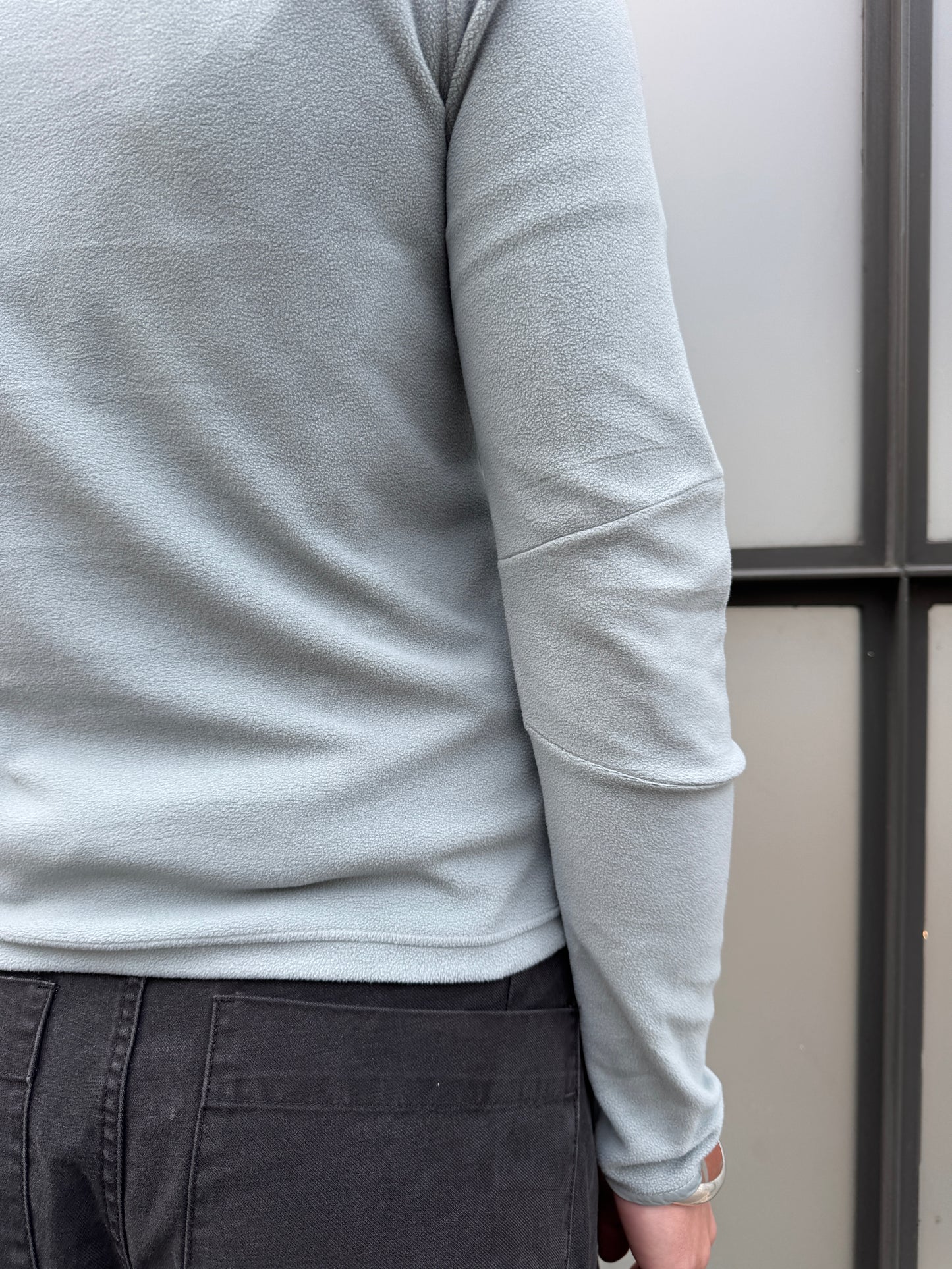 SS99’ Prada Sport Duck Egg Baby Blue/Grey Roll Neck Fleece