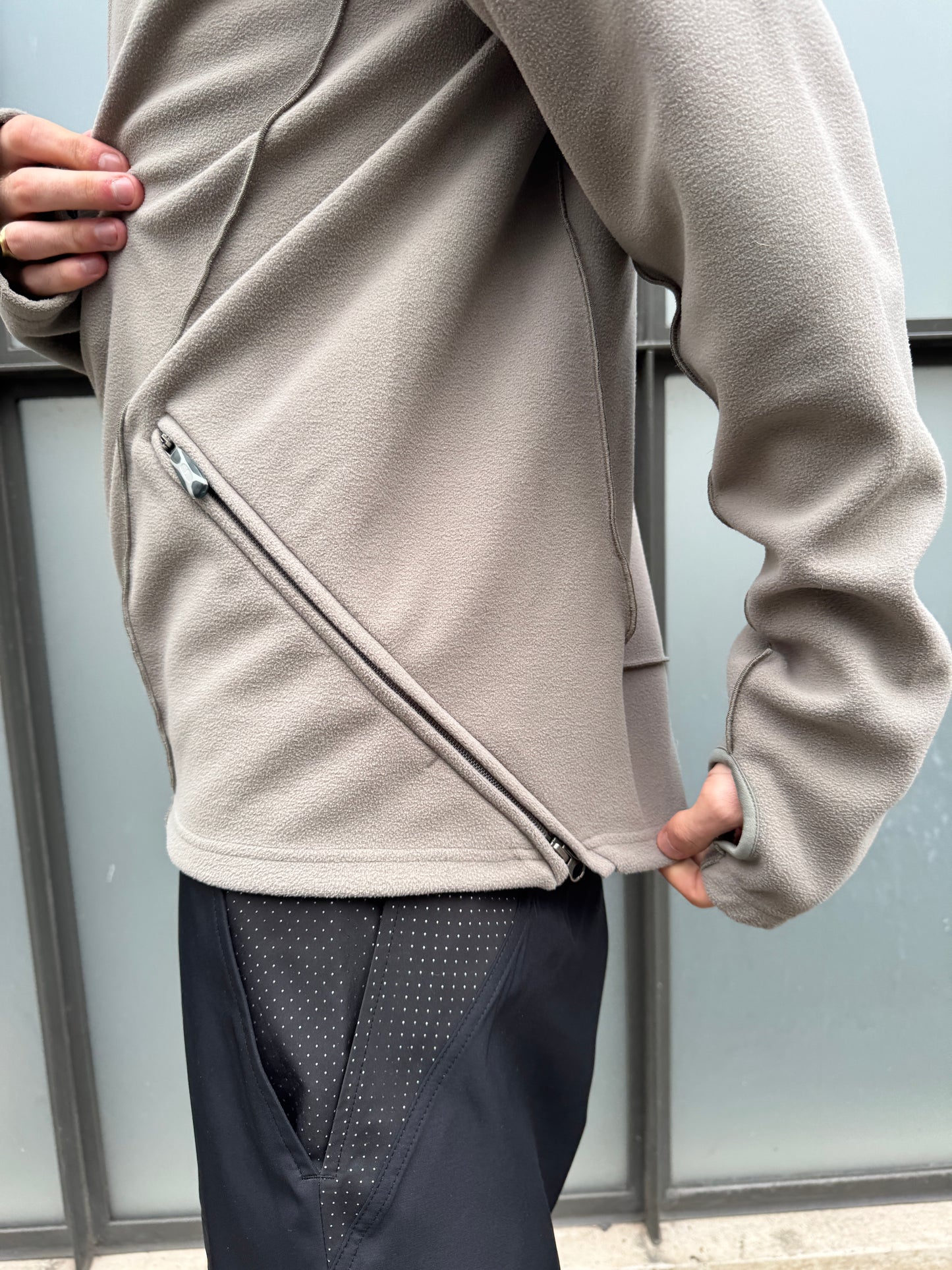 2003 Nike ‘MB1’ Mobius Mini Swoosh Technical Half Zip Fleece