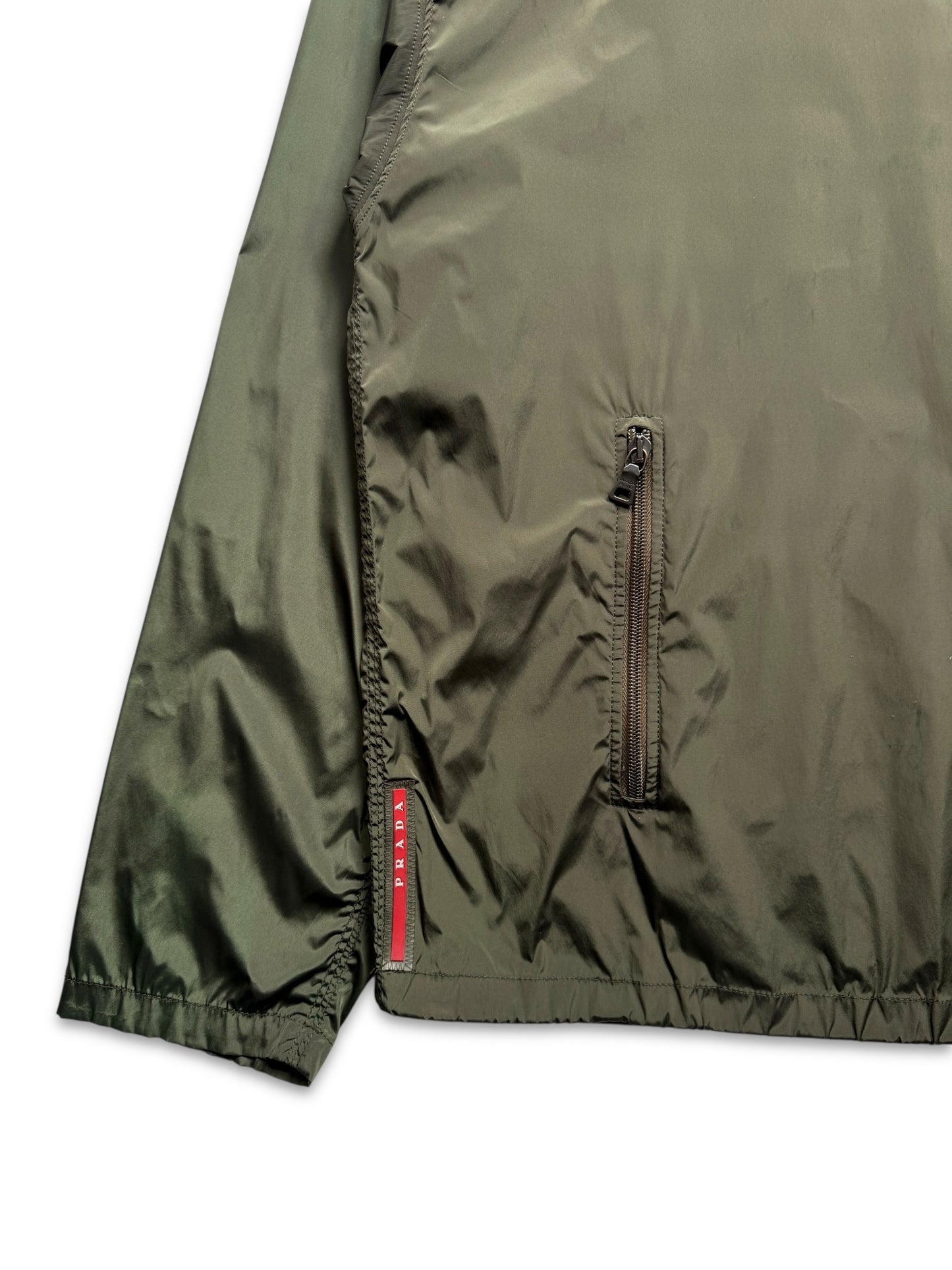 SS11’ Prada Linea Rossa Deep Green Anorak Pullover Jacket