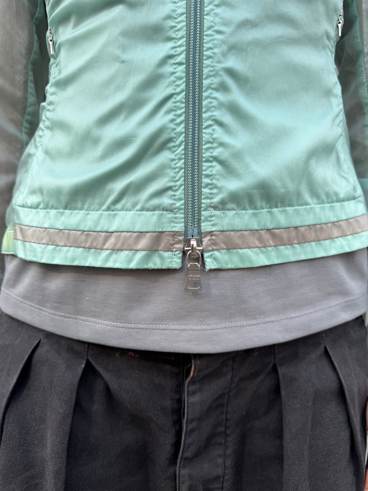 SS00’ Prada Sport Semi Transparent Yellow/Turquoise Jacket