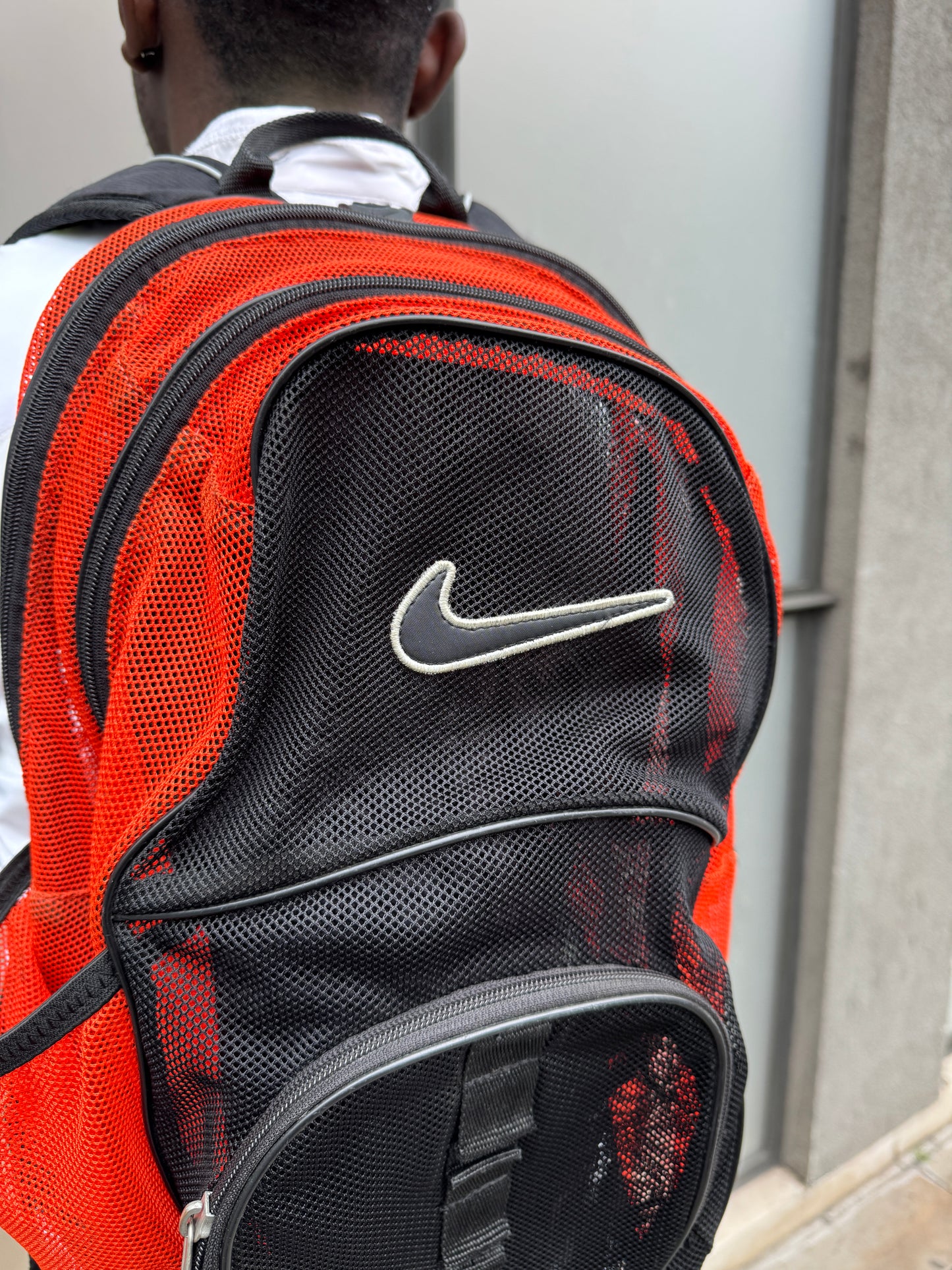 Early 2000’s Nike Big Swoosh Mesh Back Pack
