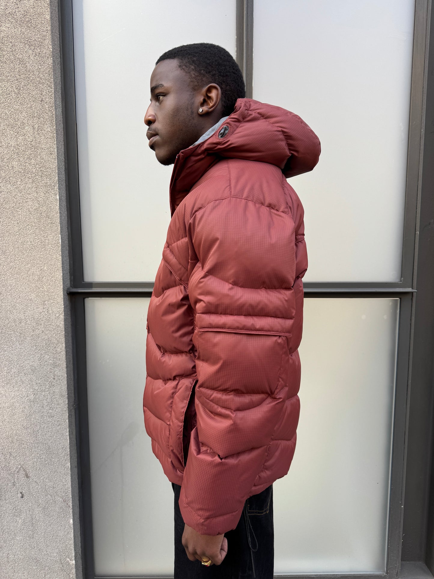Oakley Software Burgundy Padded Puffer Jacket