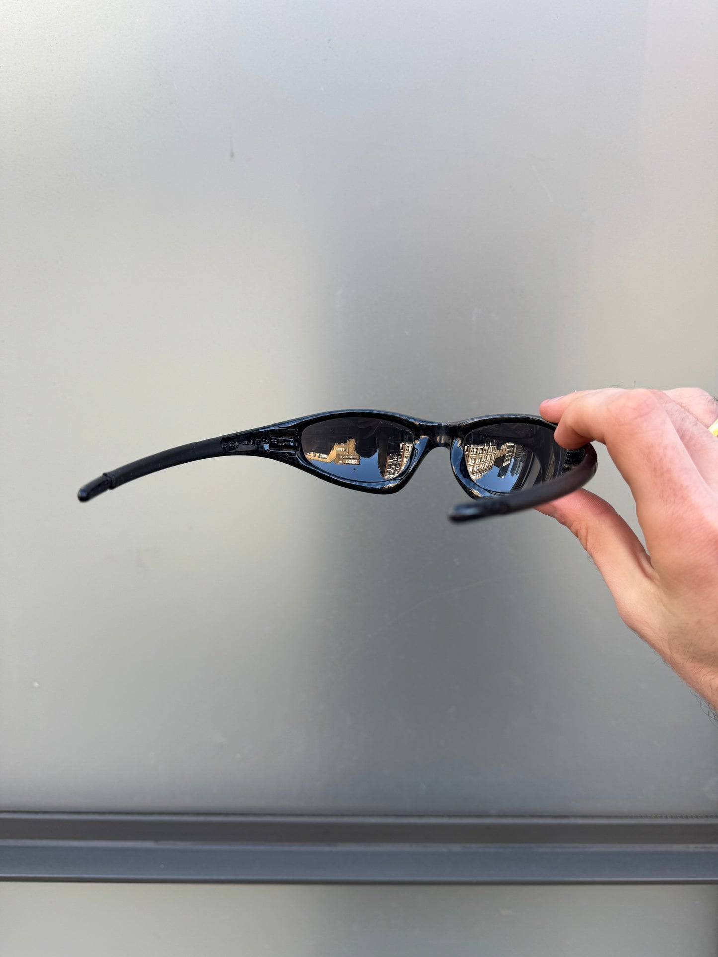 1990’s Oakley Straight Jacket Jet Black Carbon Fibre Sunglasses