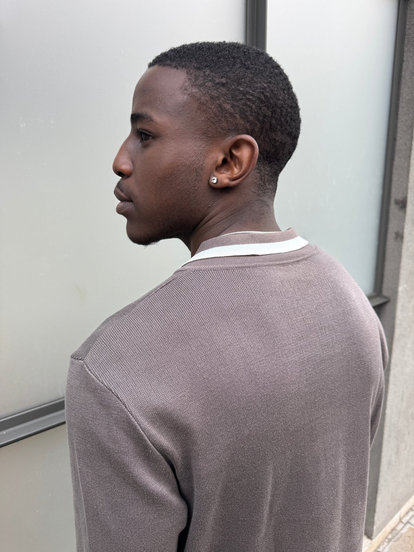Prada Main Line 1/4 Zip Collared Knit