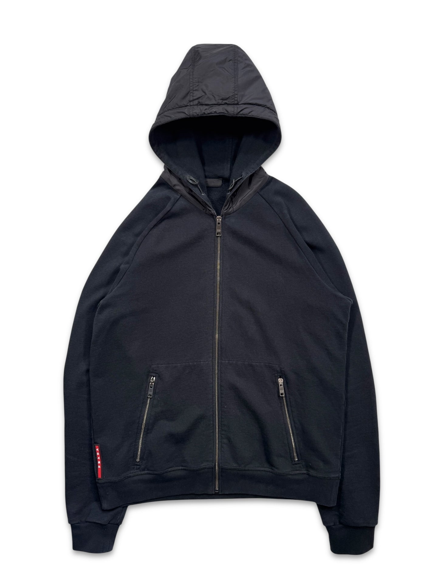Prada Linea Rossa Midnight Navy Zipped Hoodie