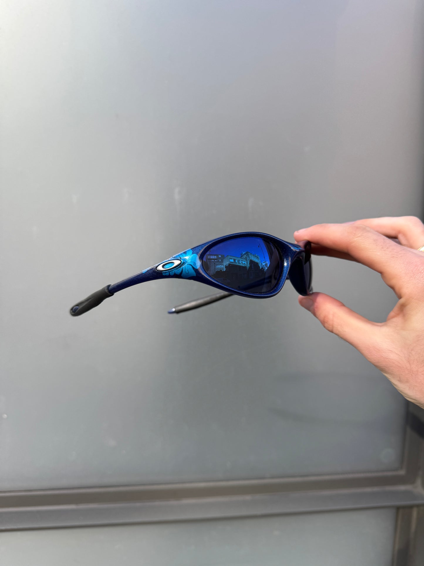 1990’s Oakley Minute Deep Navy/Flowers Sunglasses