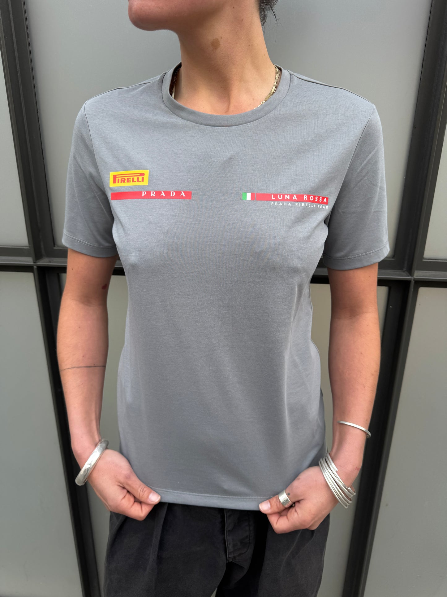 Prada Luna Rossa Grey Tee