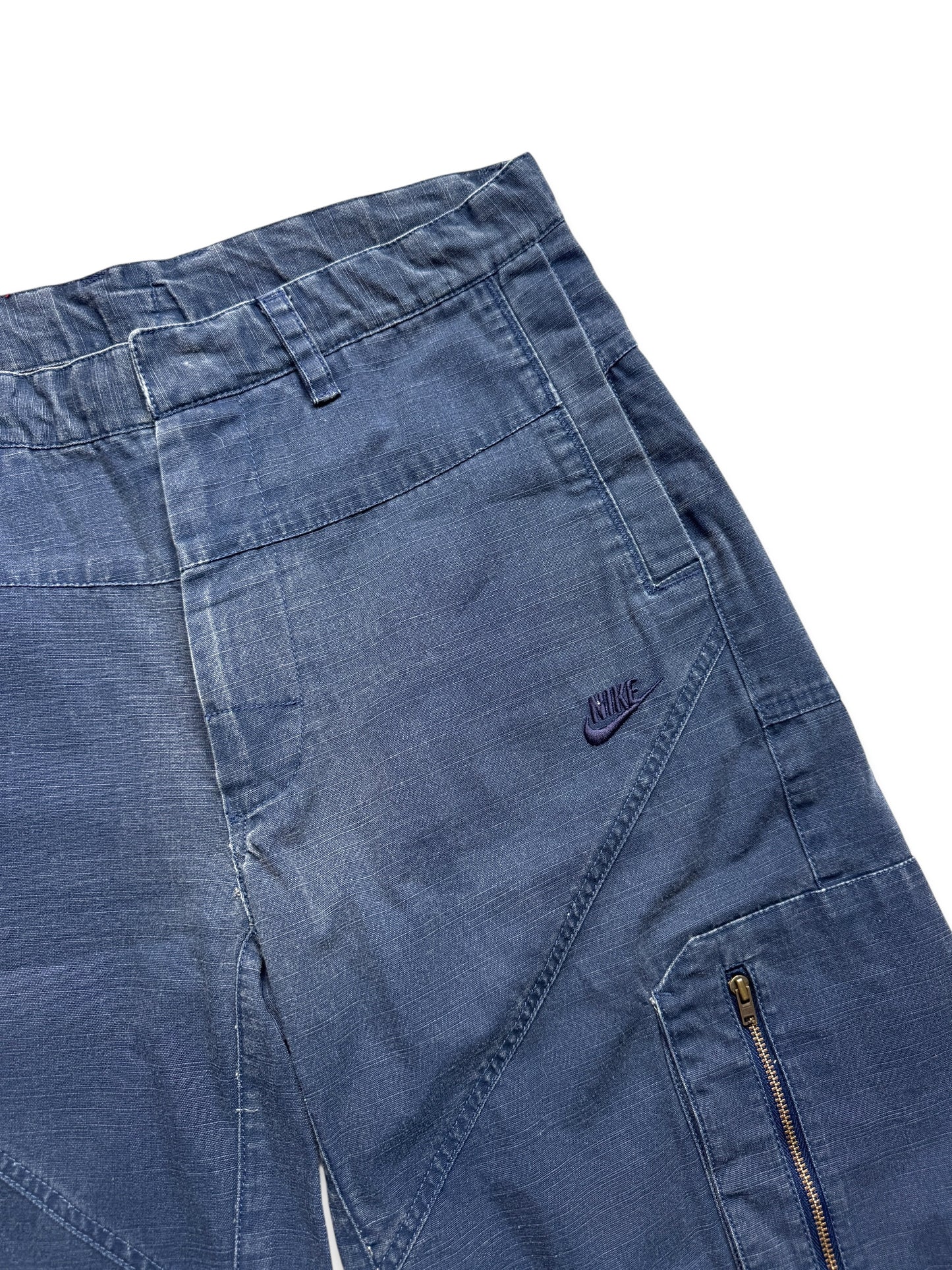 Early 2000’s Nike Washed Navy Cargo Shorts