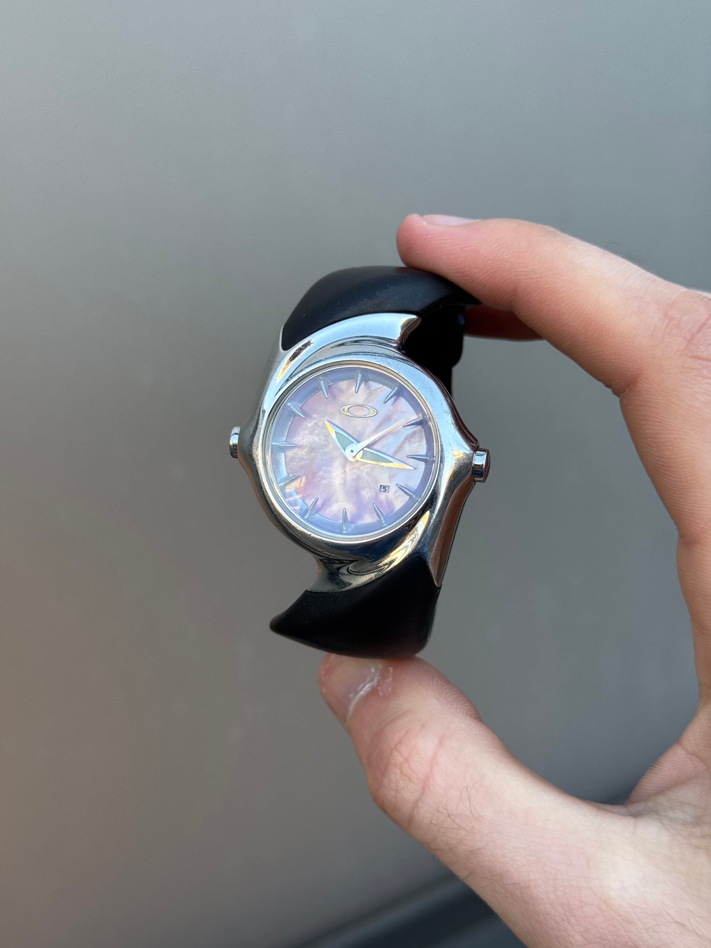 2001 Oakley Pink Pearl Crush Analog Watch