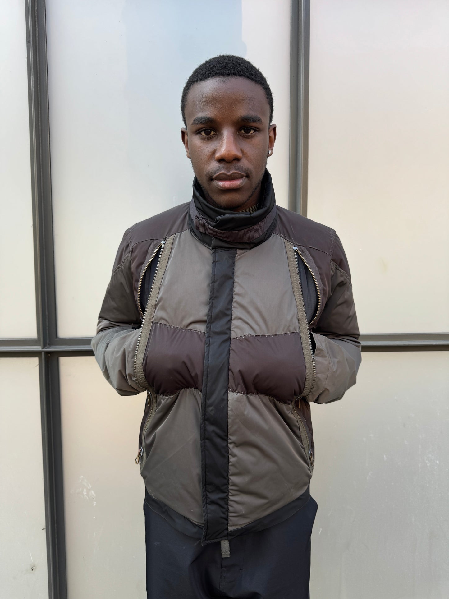 Early 2000’s Marithe Francois + Girbaud Patchwork Multi Pocket Jacket