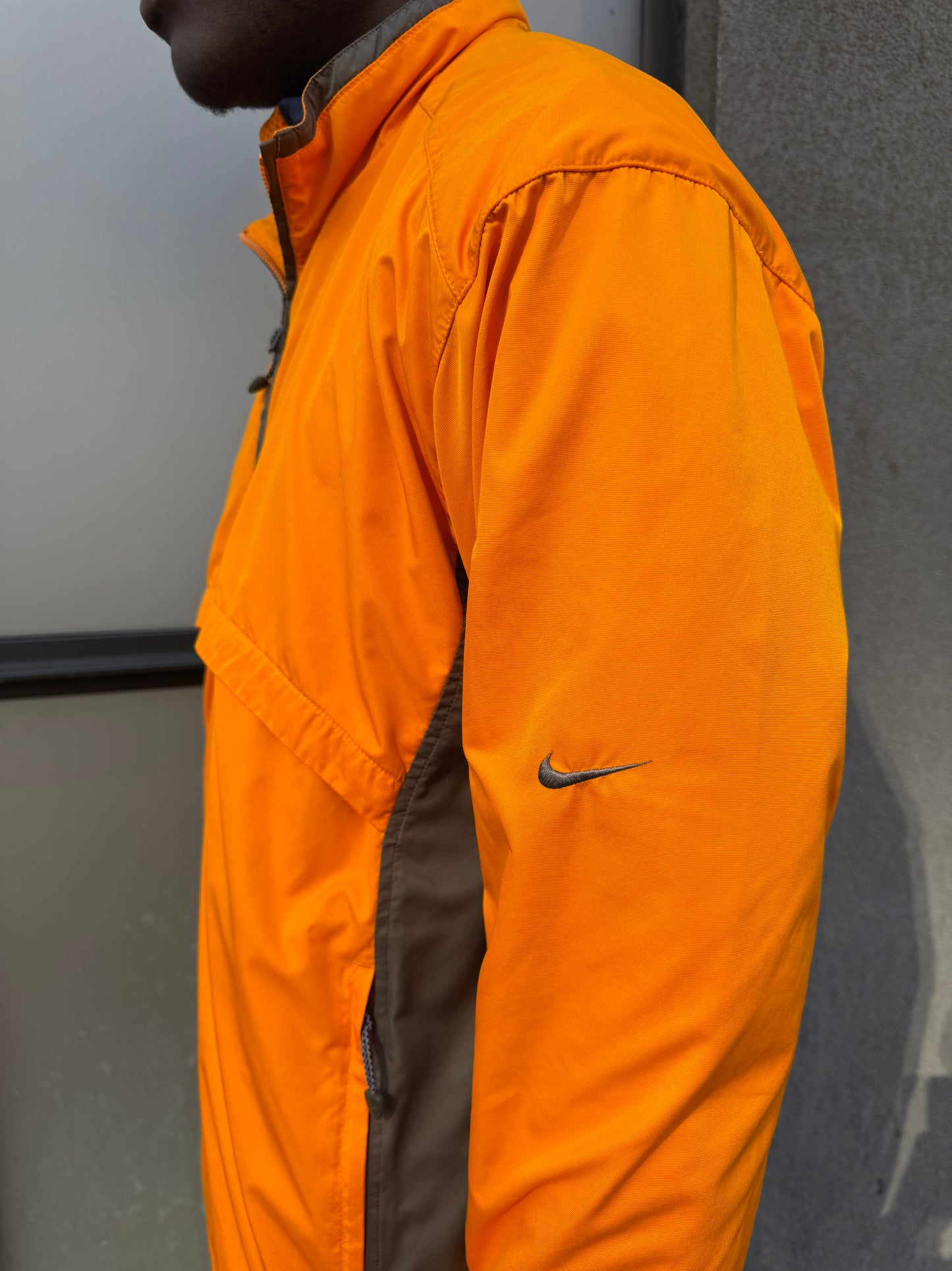 Early 2000’s Nike Bright Orange Half Zip Pullover