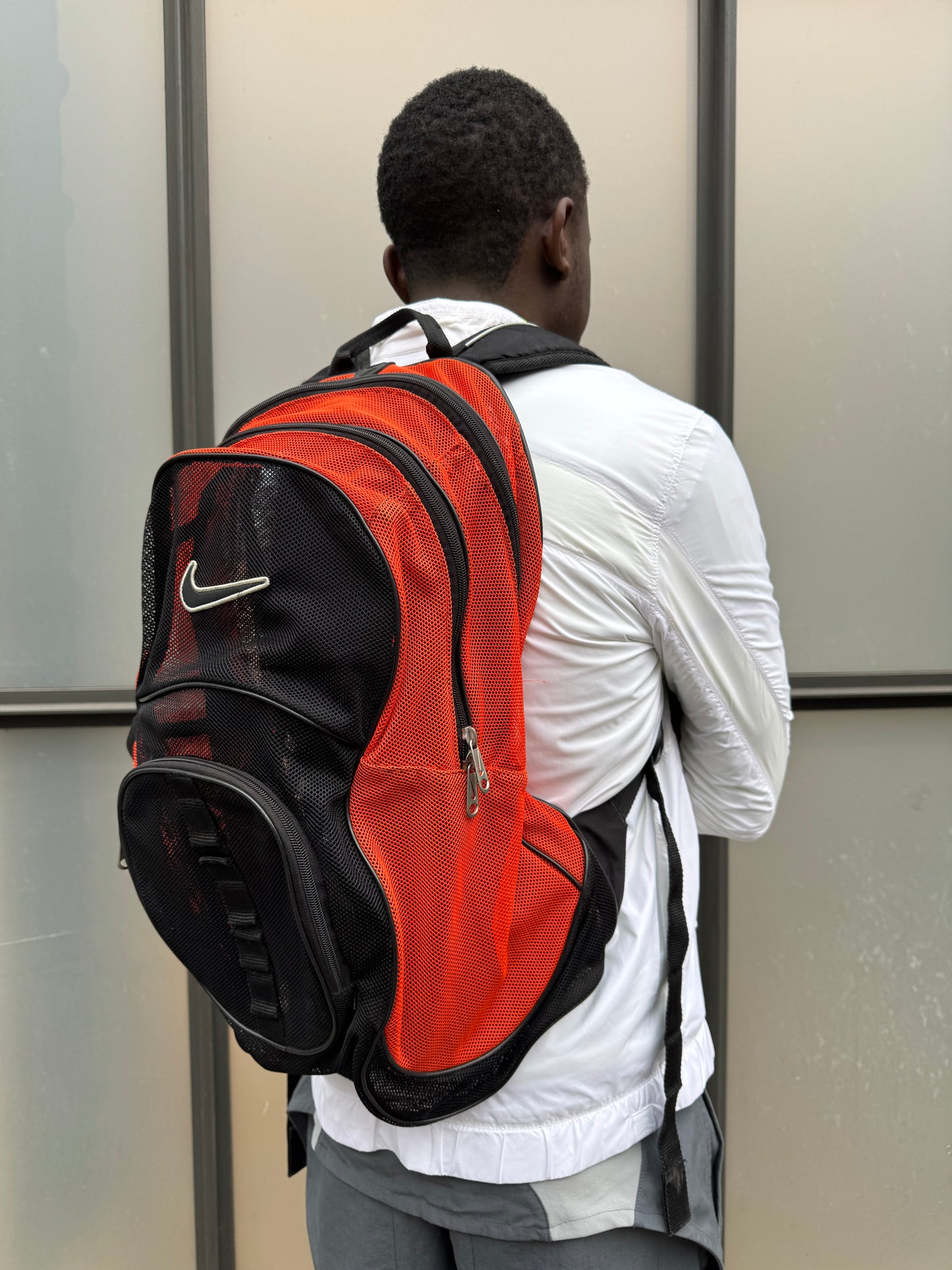 Early 2000’s Nike Big Swoosh Mesh Back Pack