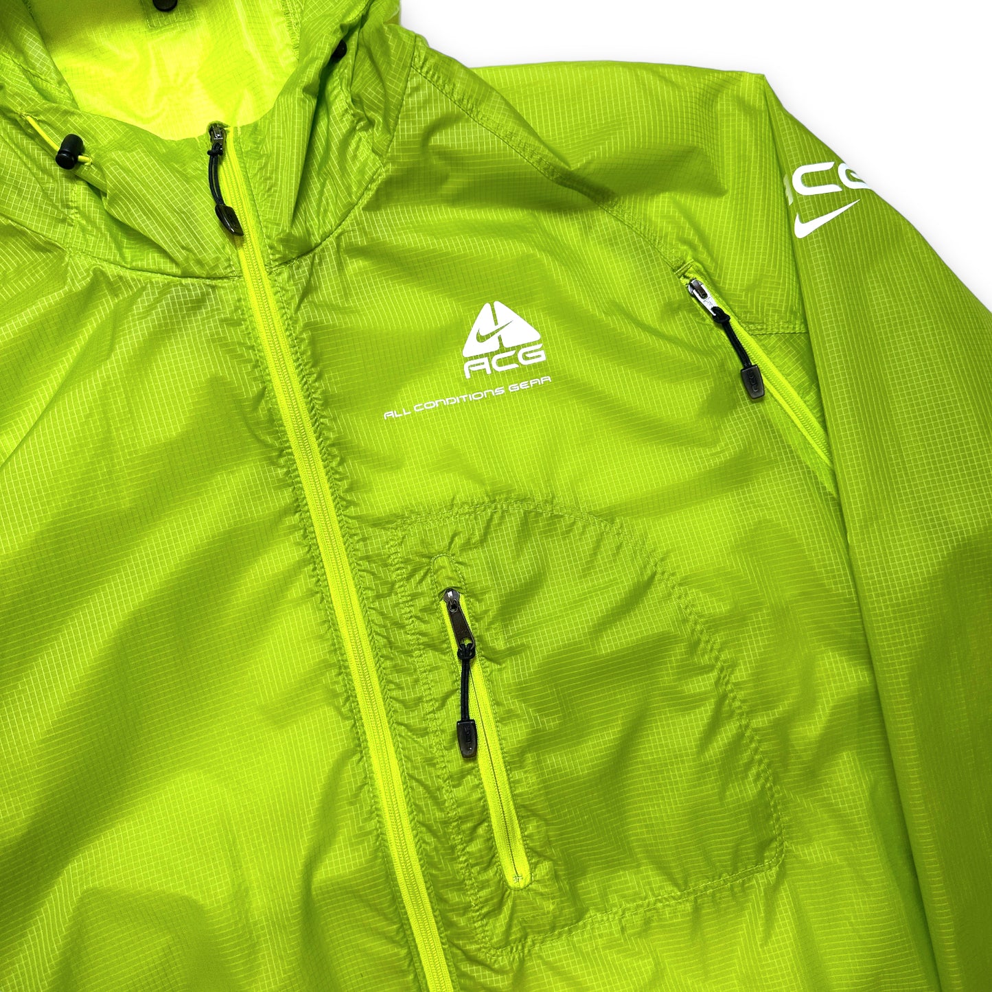 ナイキ ACG 半透明ボルト グリーン ジャケット - M