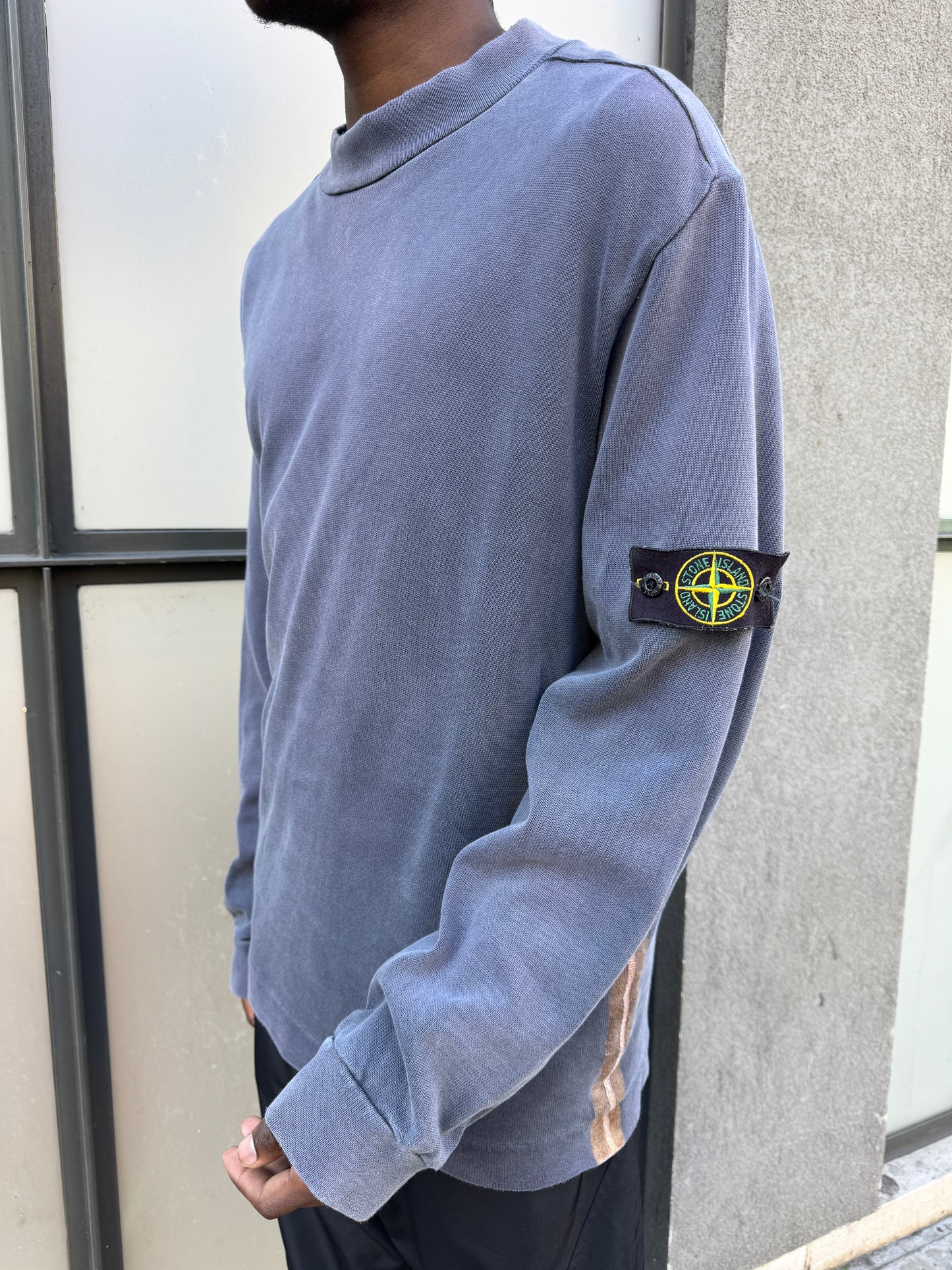 Early 2000’s Stone Island Navy Taped Crewneck