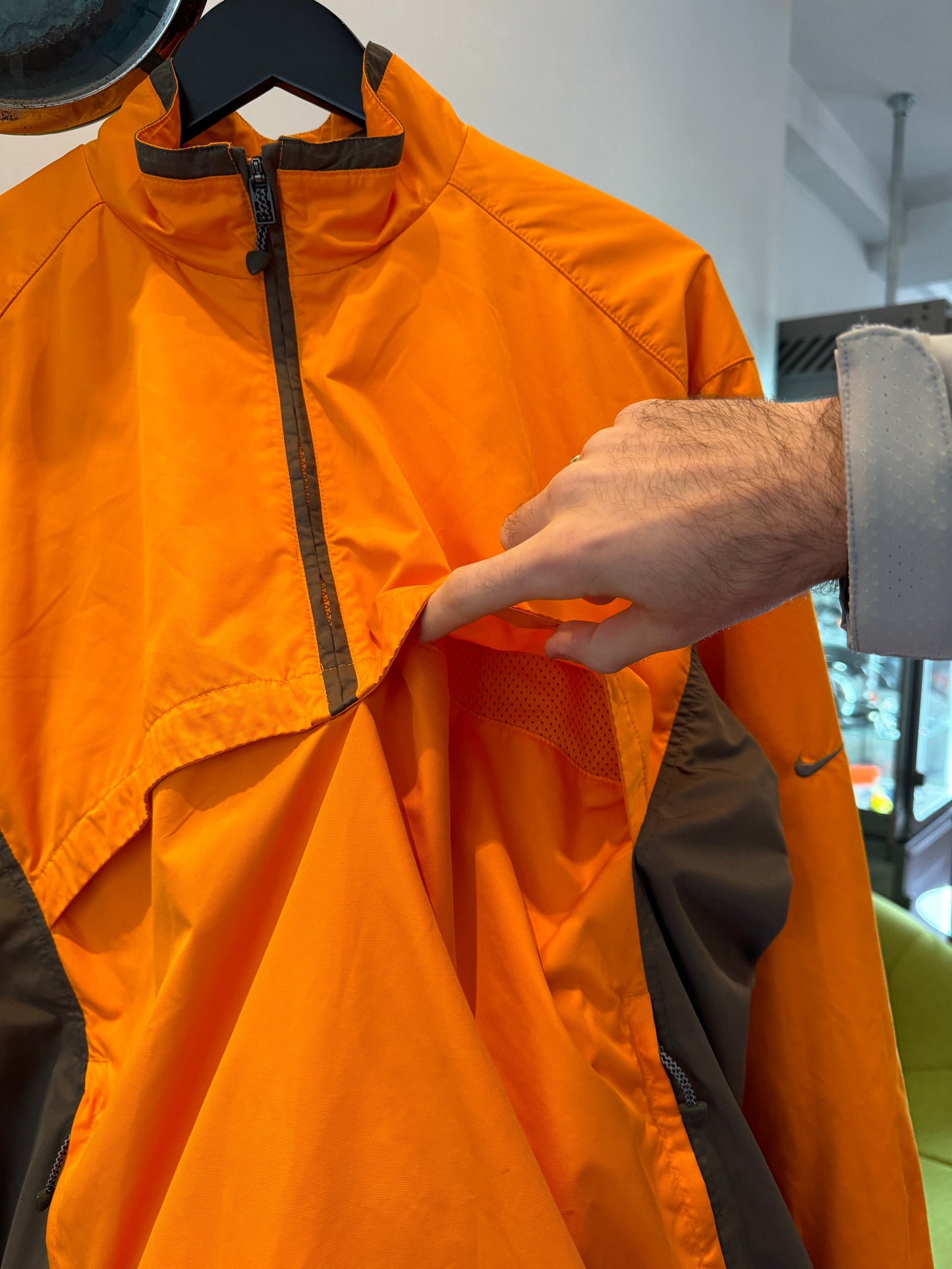 Early 2000’s Nike Bright Orange Half Zip Pullover