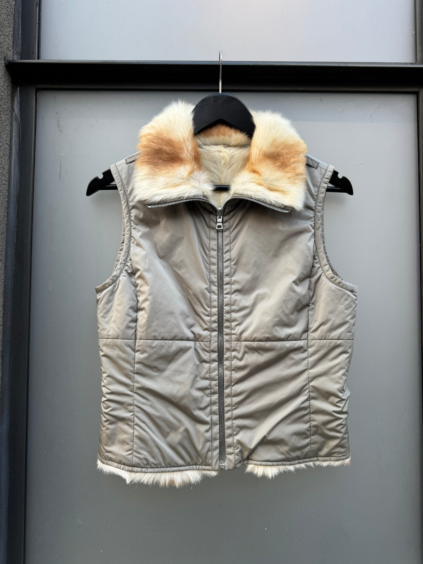 Early 2000’s Prada Sport Reversible Fur Vest