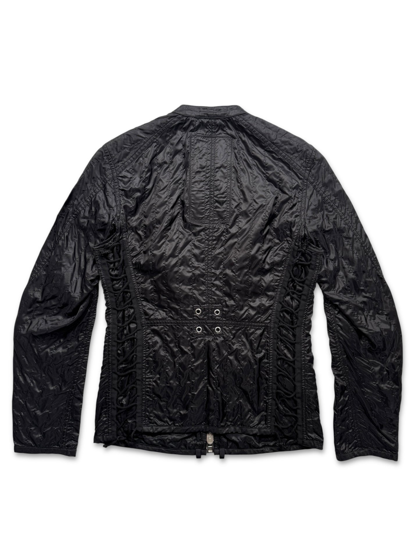 SS00’ Prada Sport Jet Black Lace Womens Jacket