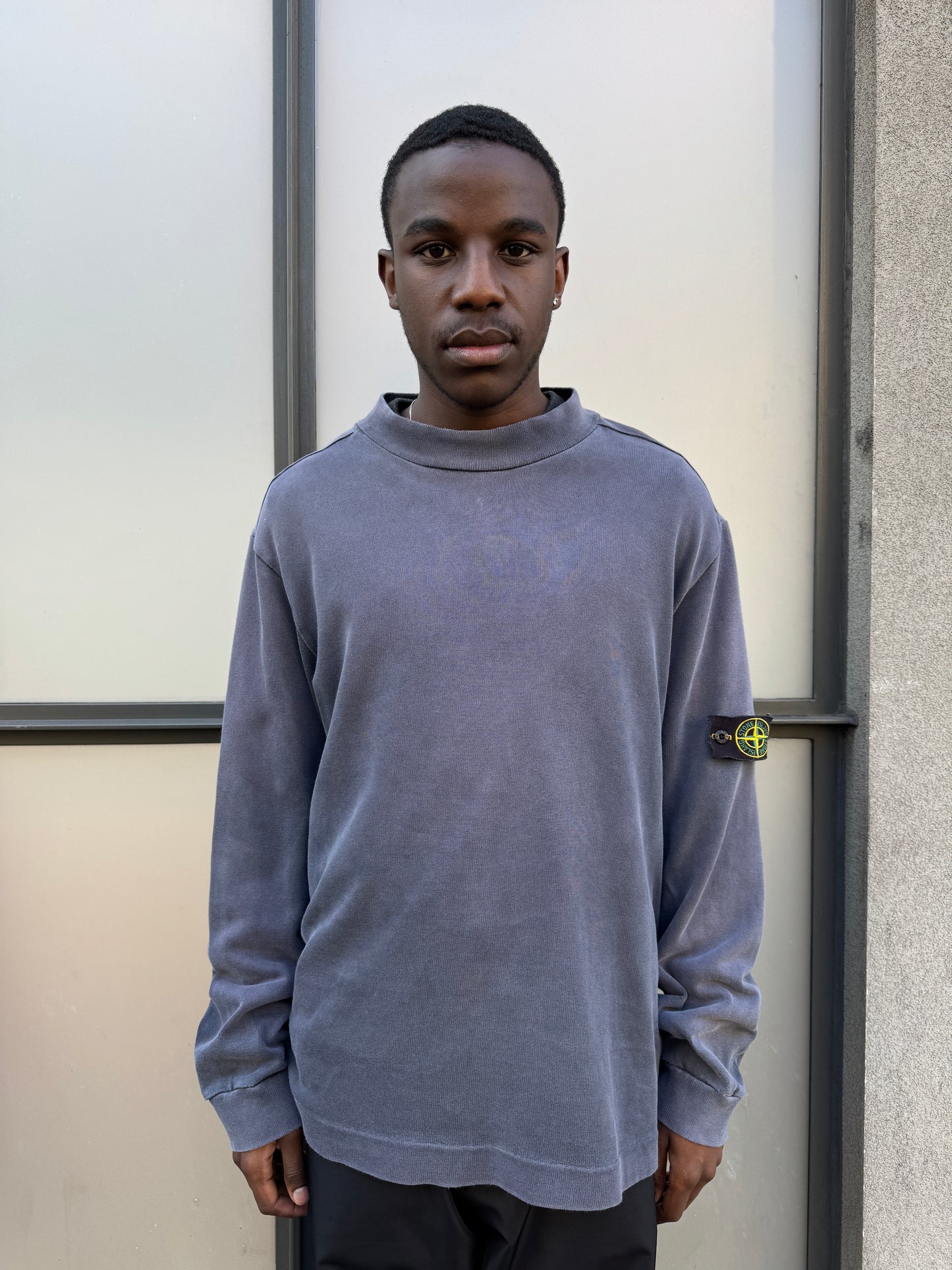Early 2000’s Stone Island Navy Taped Crewneck