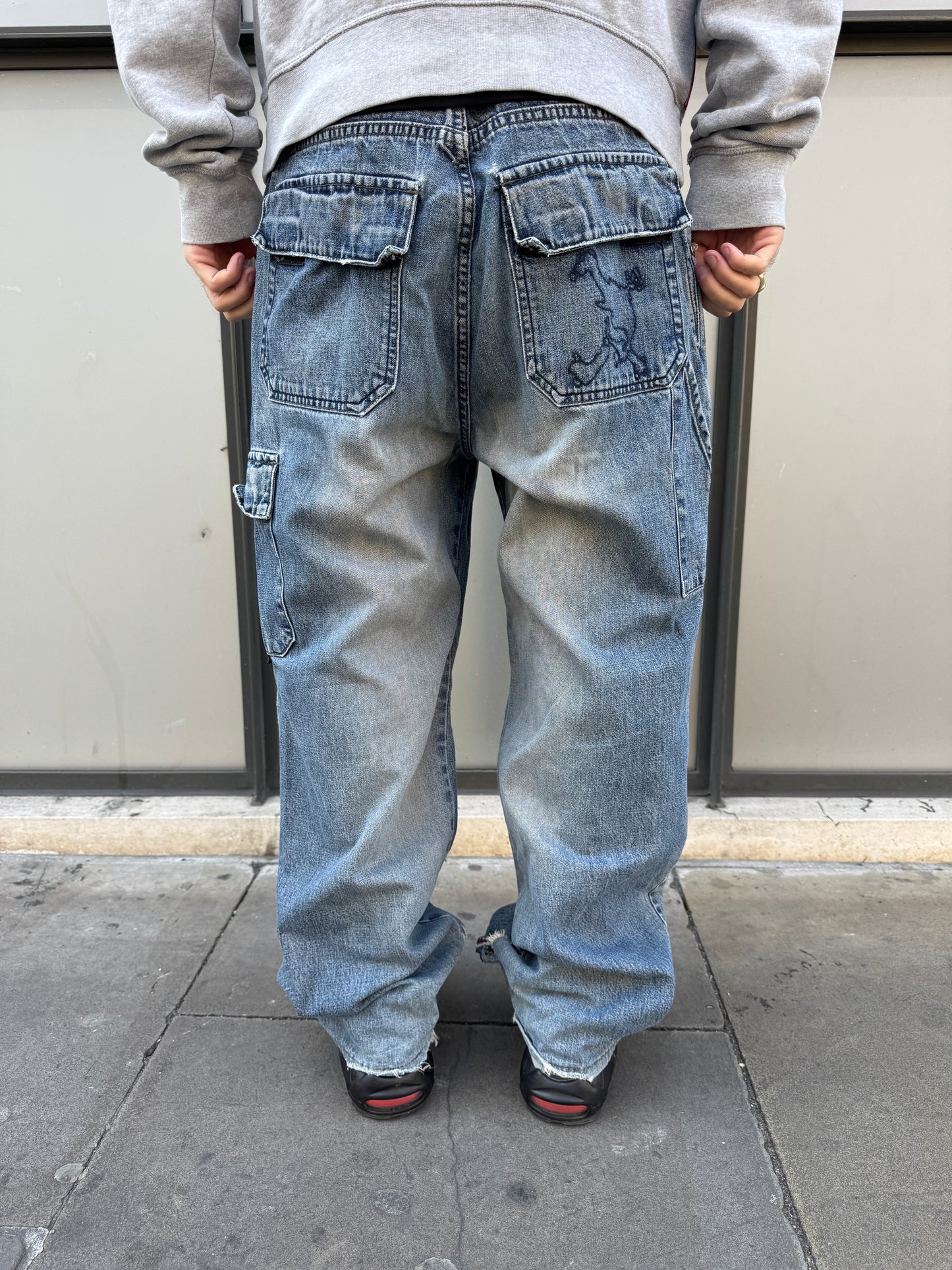Early 2000’s Oakley Washed Blue Industrial Denim