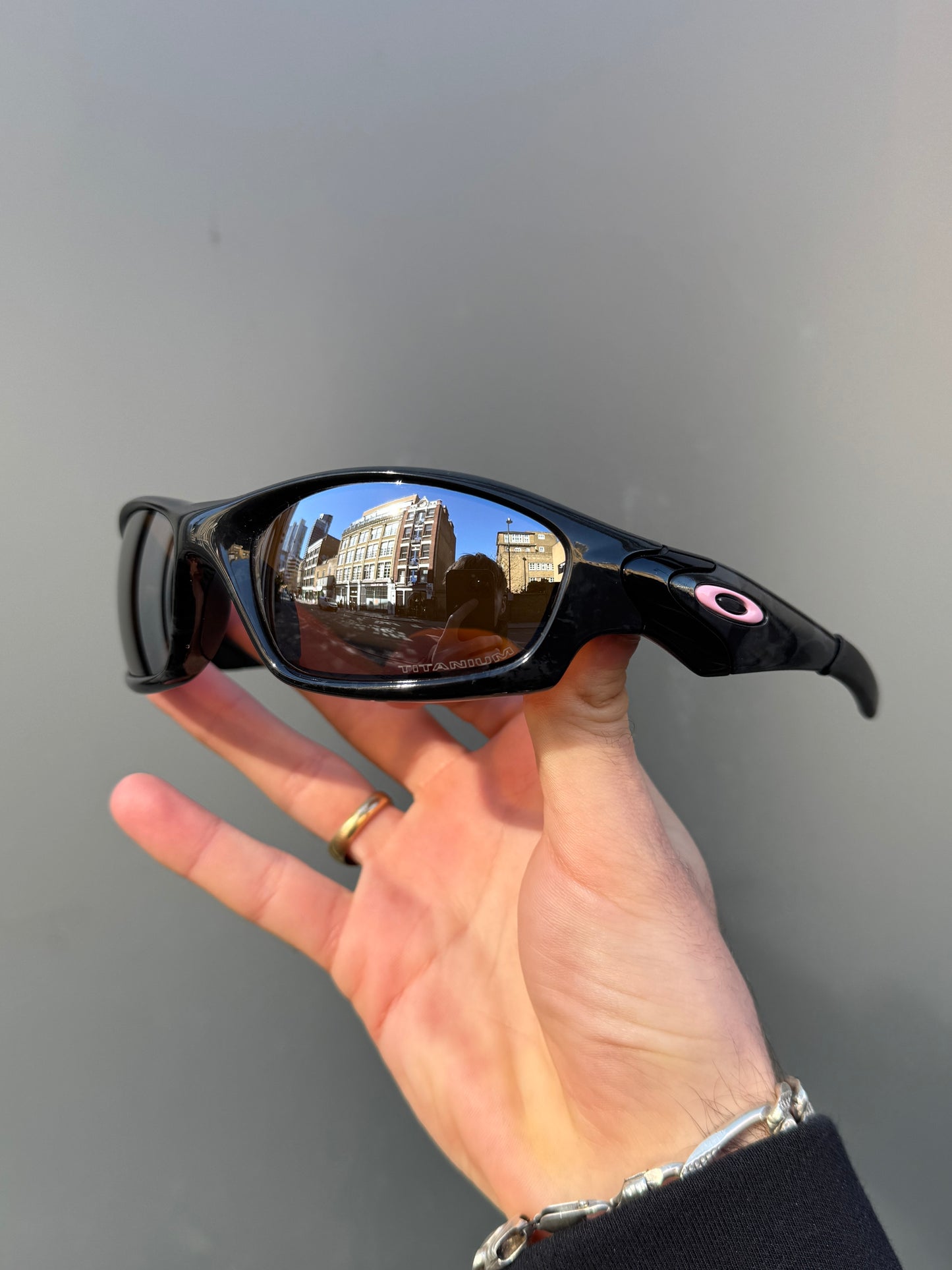 Oakley Straight Jacket 2.0 Black/Pink Sunglasses