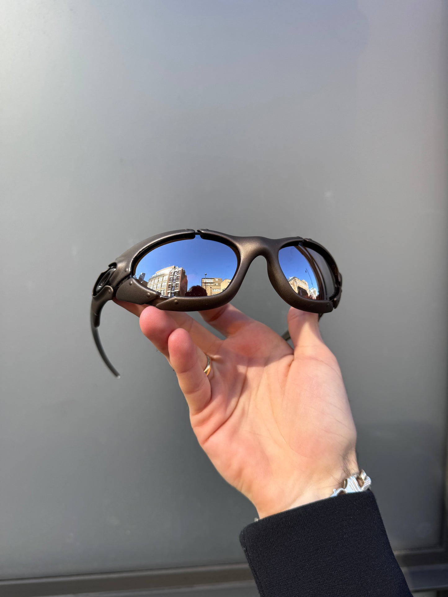 2003 Oakley Plate Bronze / Bronze Iridium Sunglasses