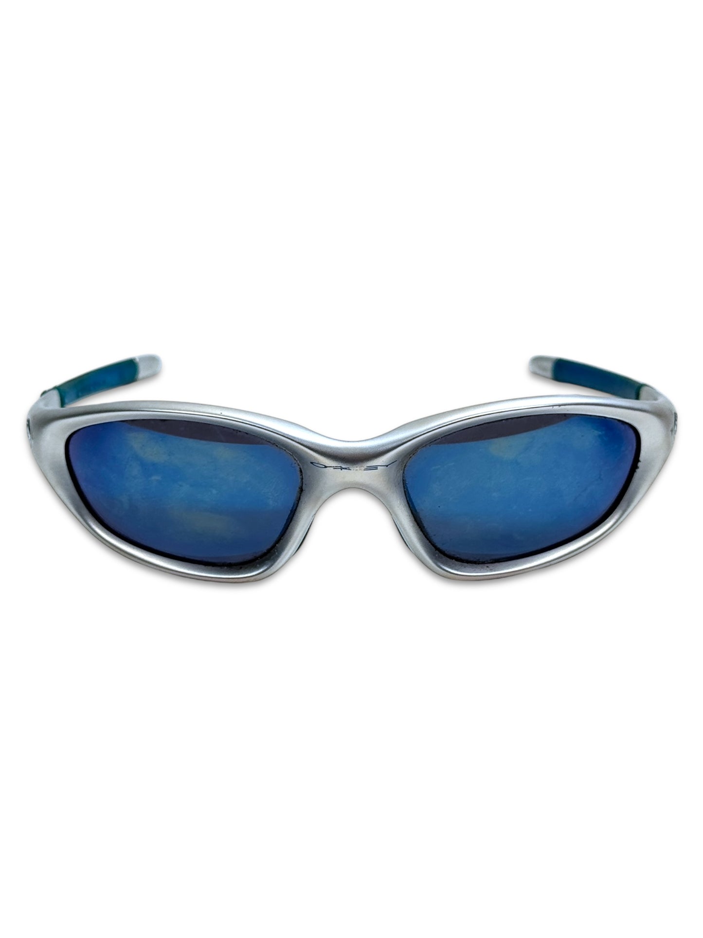 Oakley Silver/Blue Twenty XX Sunglasses