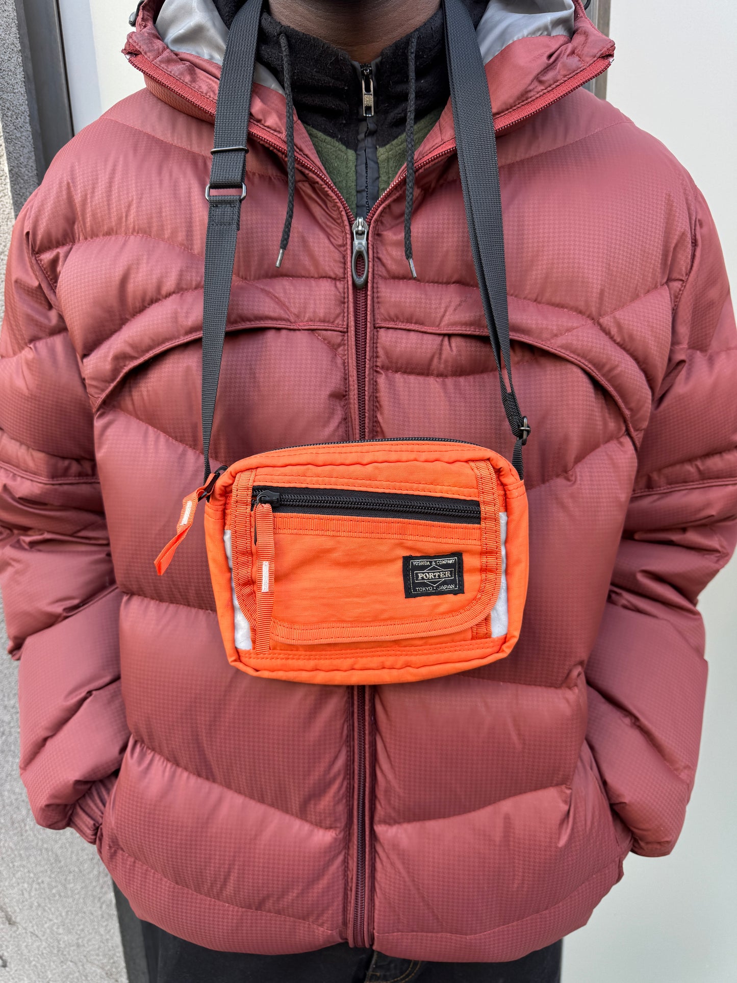 Porter Bright Orange 3M Mini Side Bag