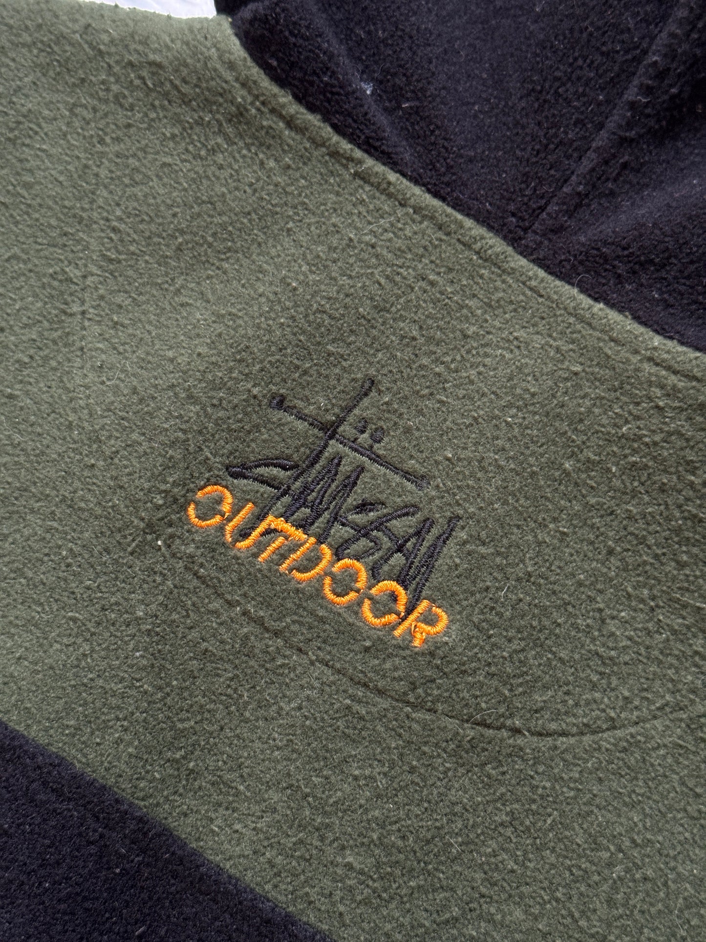Early 2000's Stüssy Outdoor Black/Khaki Hooded Vest
