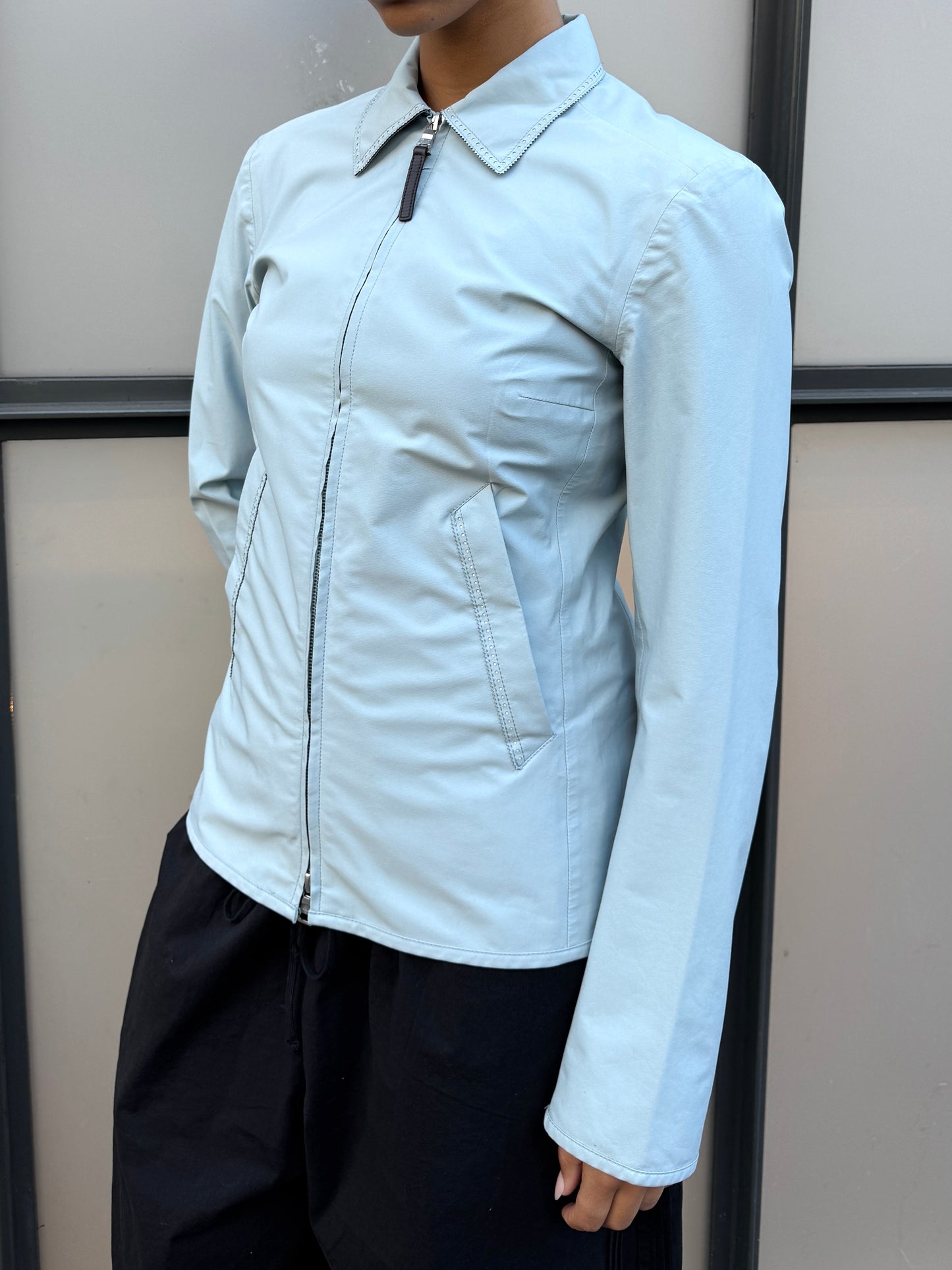 SS99’ Prada Sport Western Trim Perforated Gore-Tex Cropped Jacket