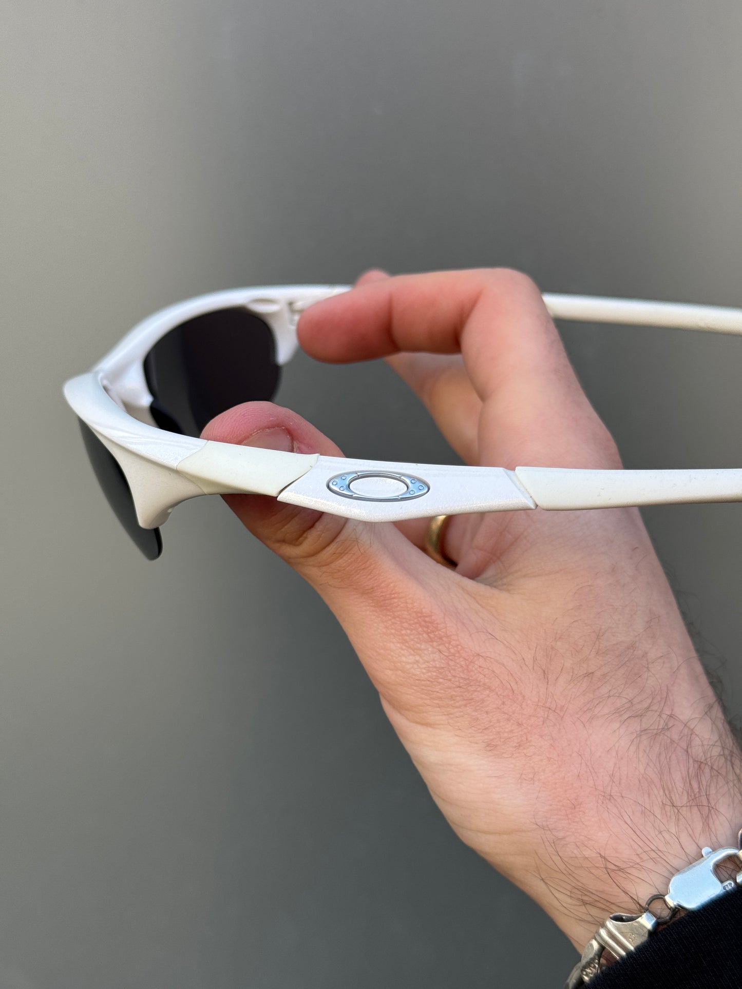 Oakley Half Jacket Pure White Sunglasses