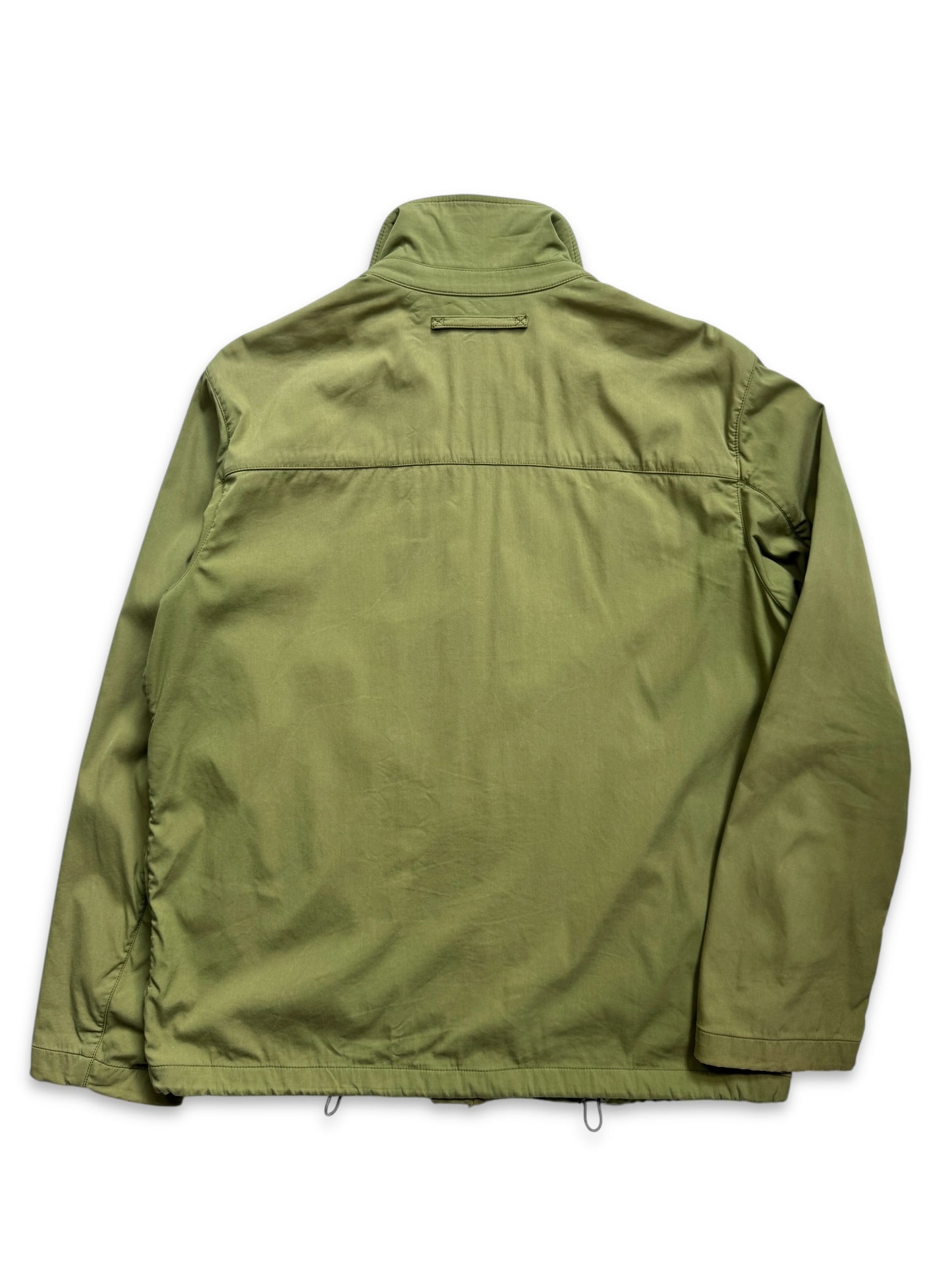 Early 2000’s Prada Sport Washed Lime Green Tonal Tab Chore Jacket