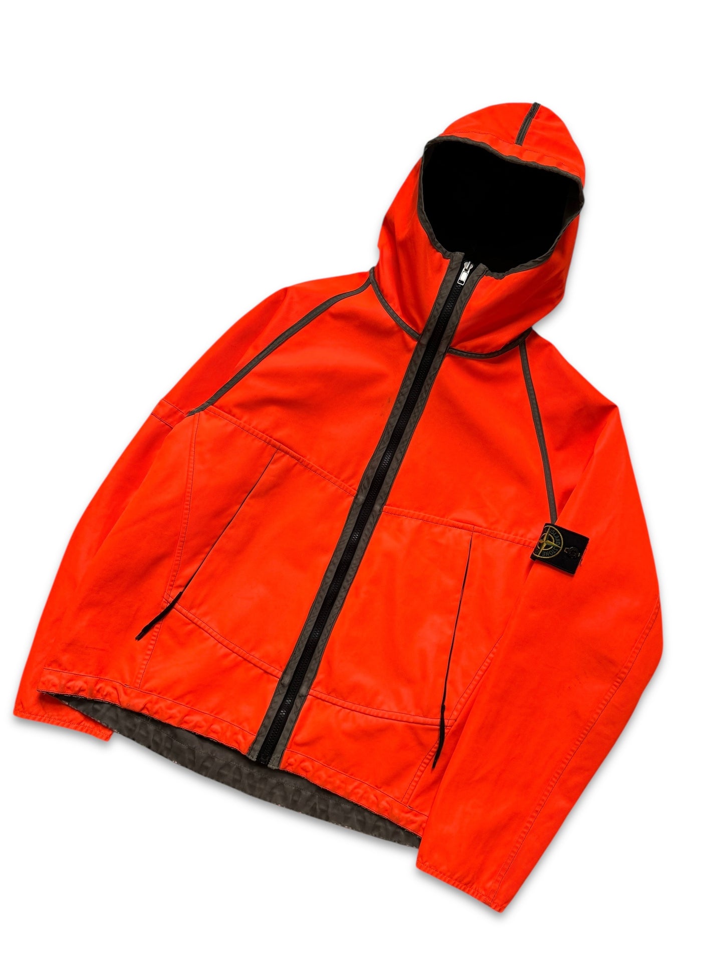 AW05' Stone Island Fluorescent Orange Reversible Jacket