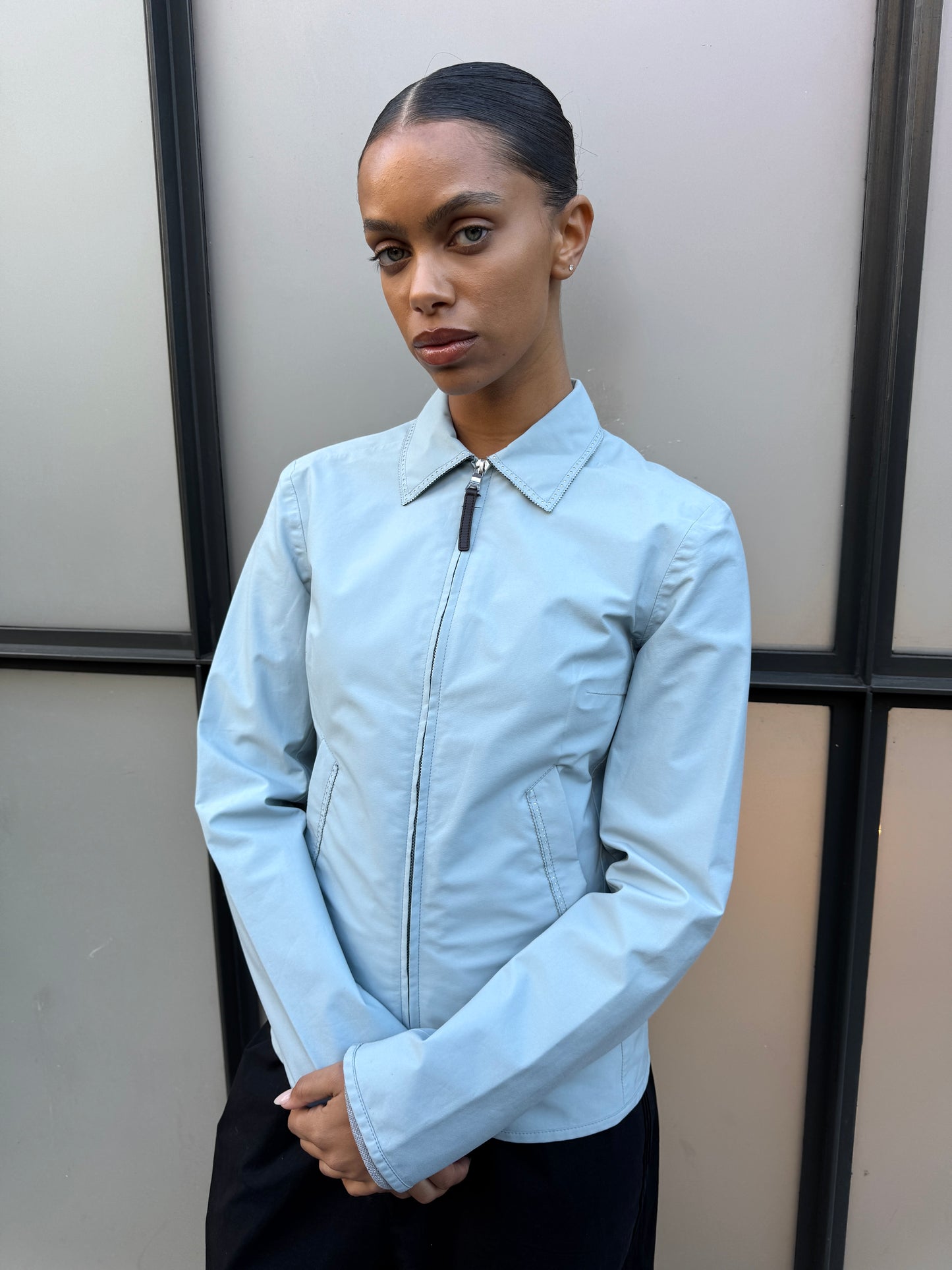 SS99’ Prada Sport Western Trim Perforated Gore-Tex Cropped Jacket