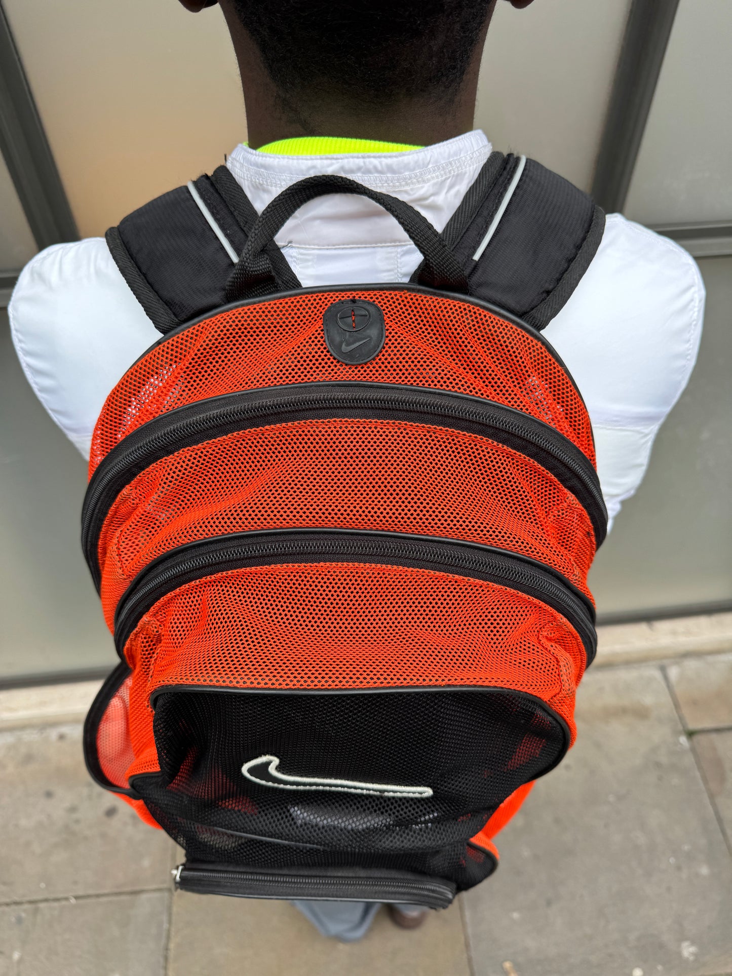 Early 2000’s Nike Big Swoosh Mesh Back Pack