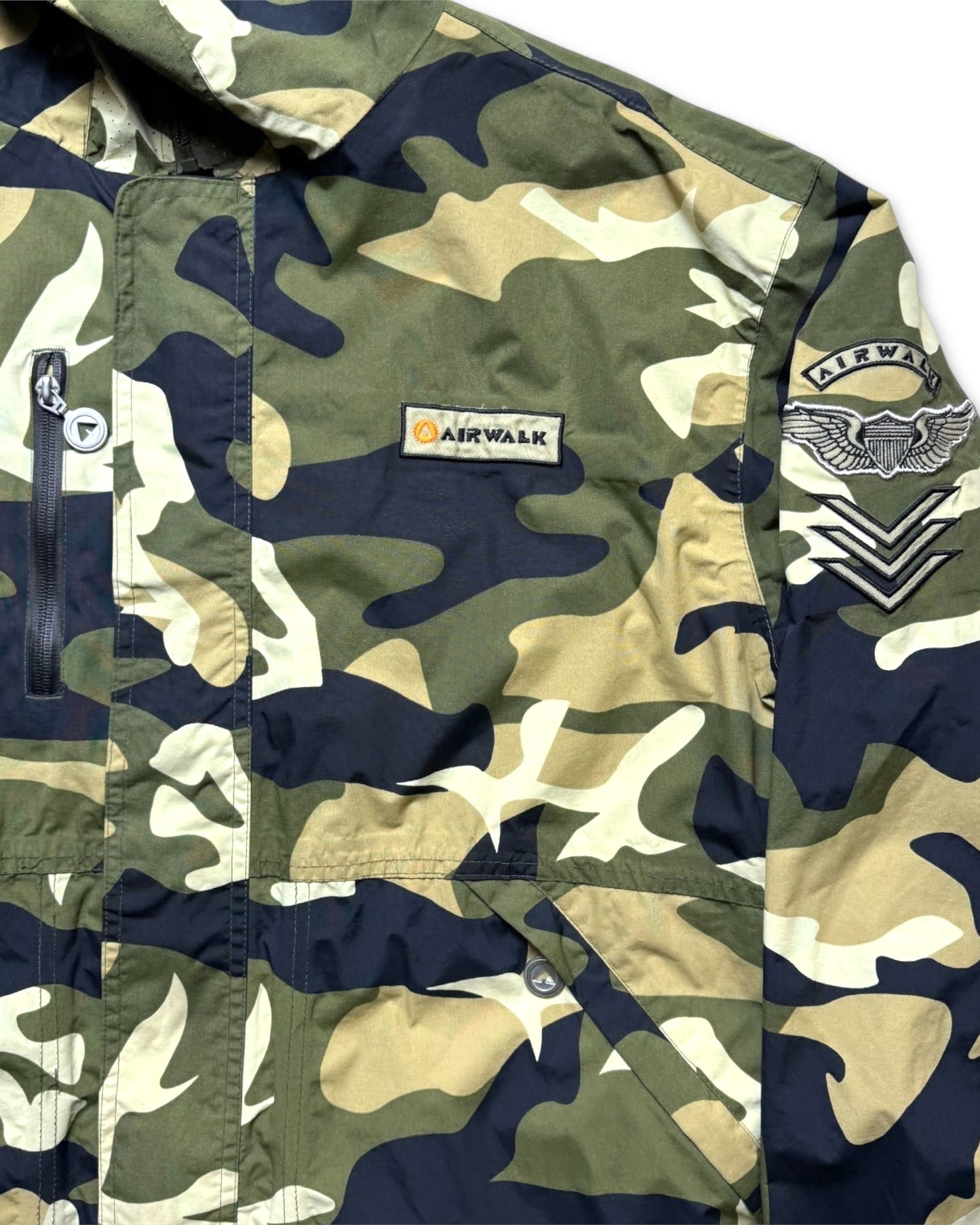 Early 2000's Airwalk Full Zip Face Mask Camo Jacket