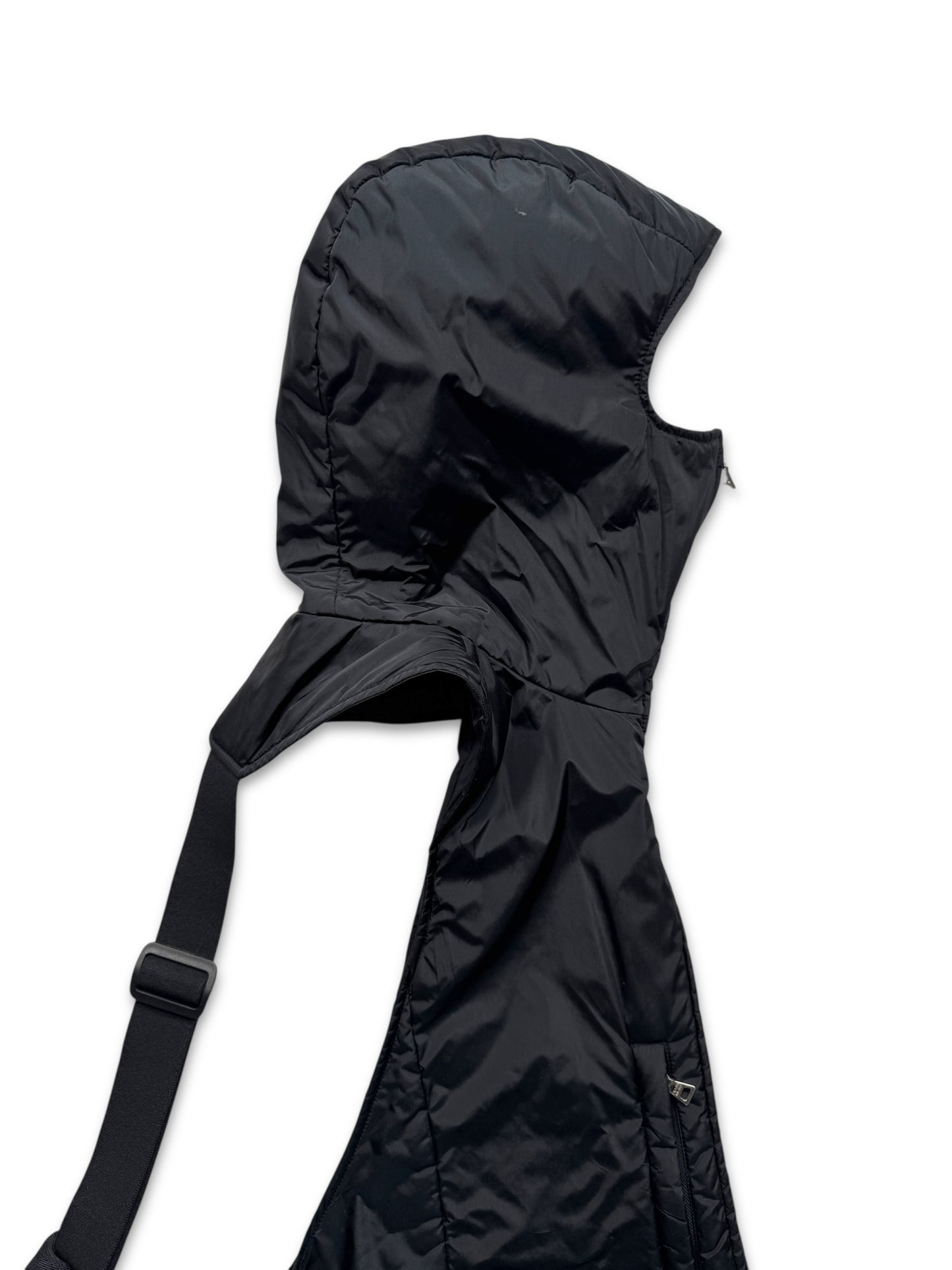 AW99’ Prada Sport Jet Black 3M Padded Balaclava Vest