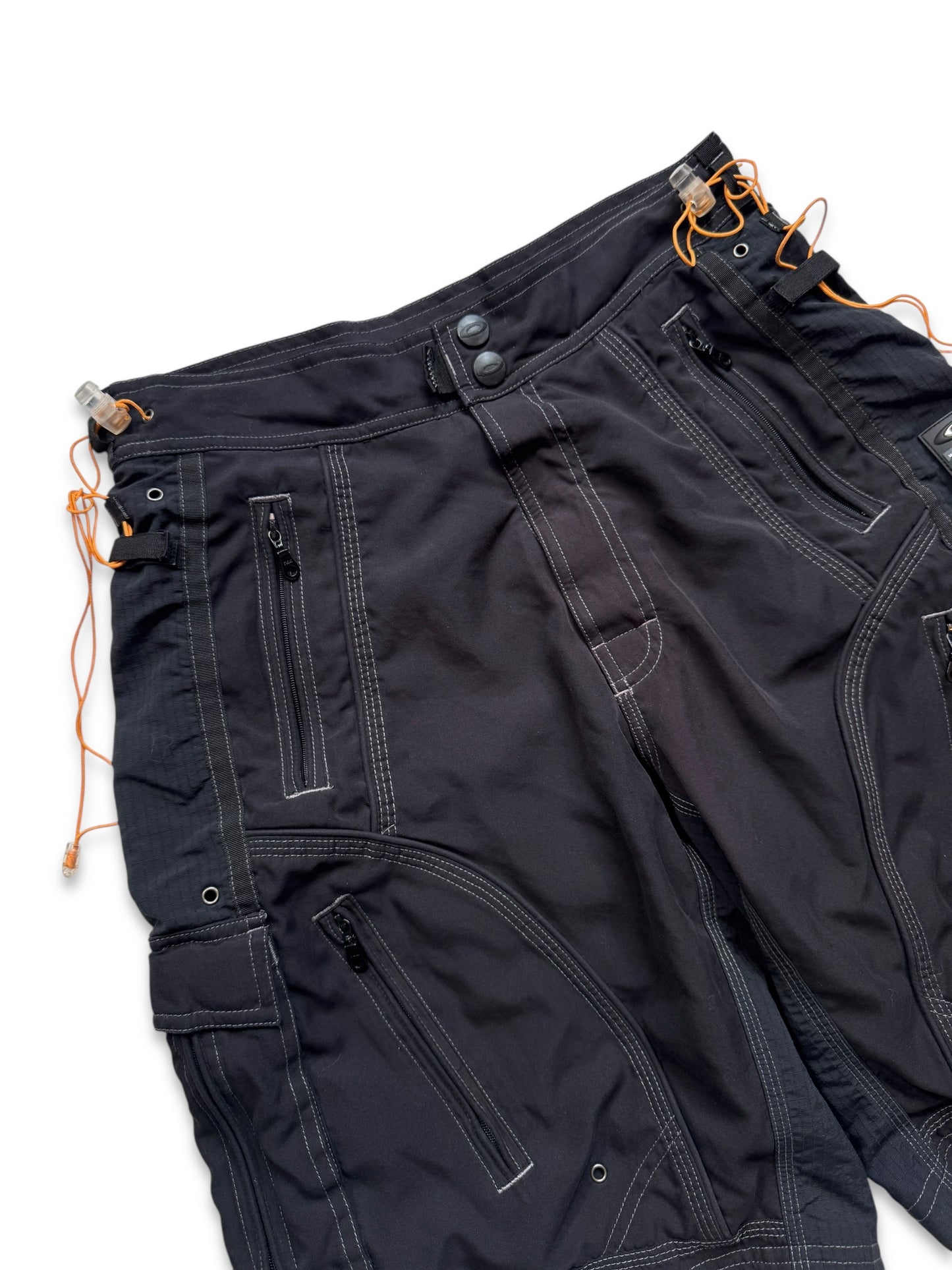 Early 2000’s Oakley Jet Black Technical Ventilated Shorts