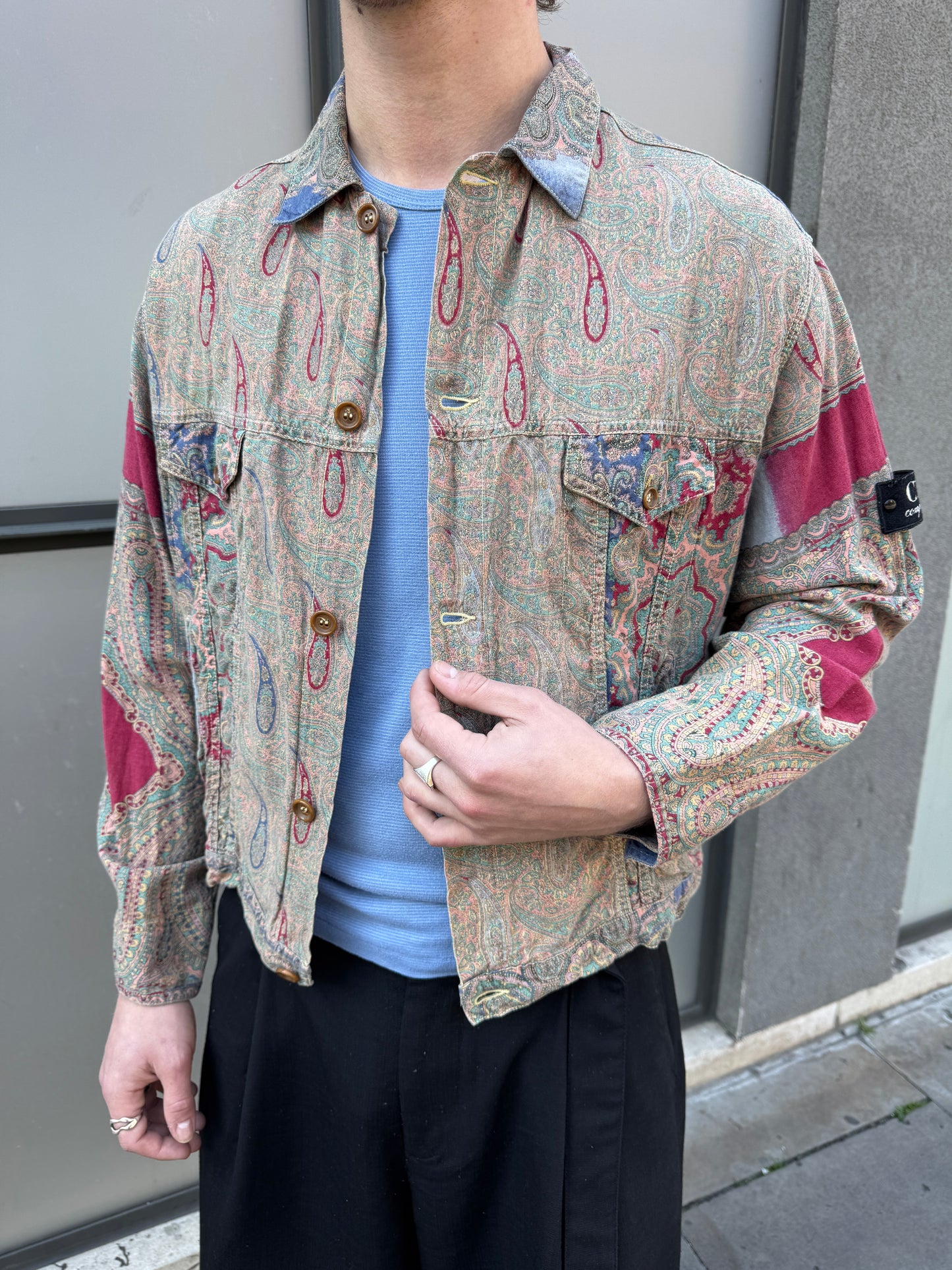 1980's CP Company Persian/Paisley Print Buttoned Jacket