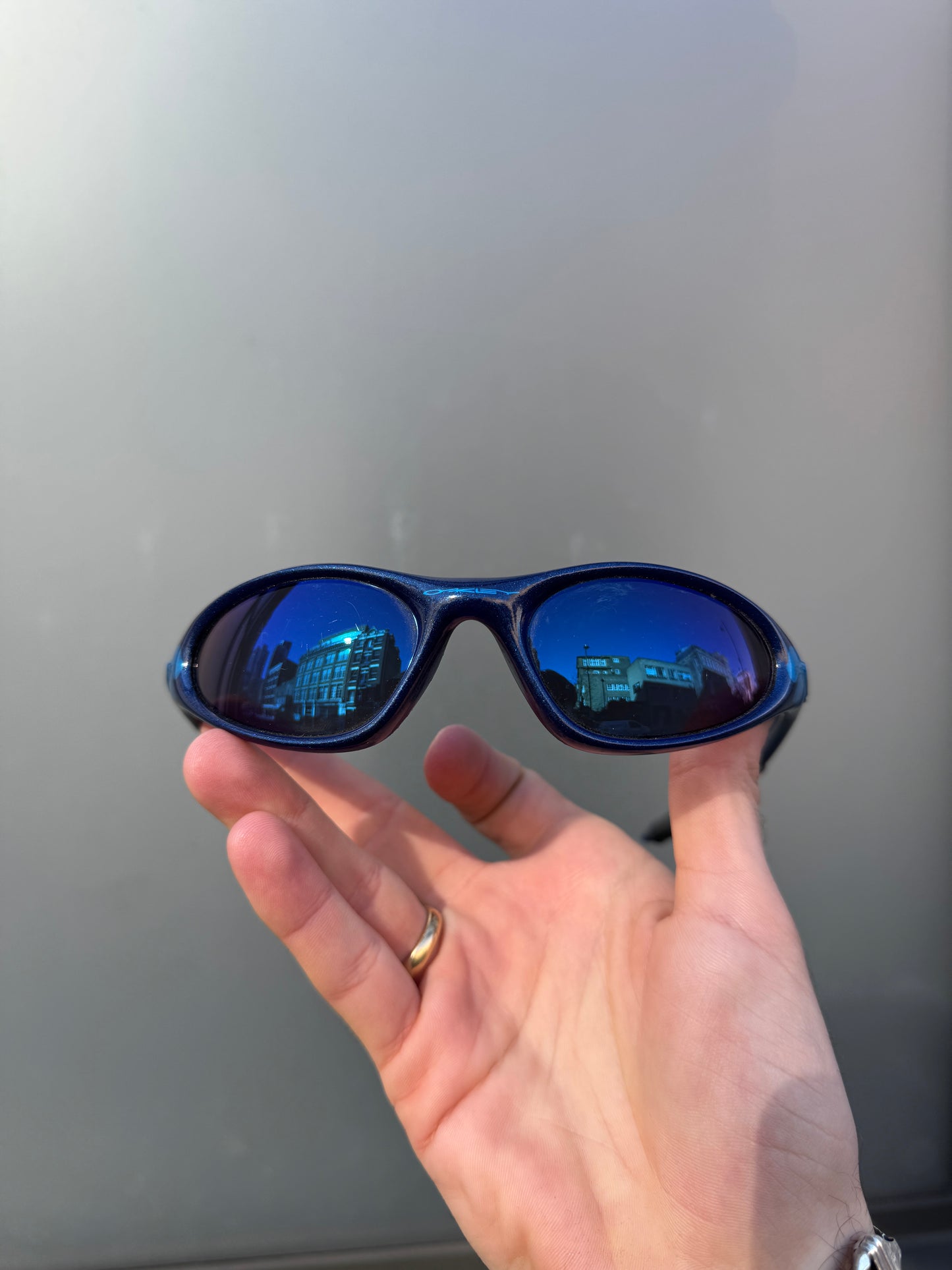 1990’s Oakley Minute Deep Navy/Flowers Sunglasses