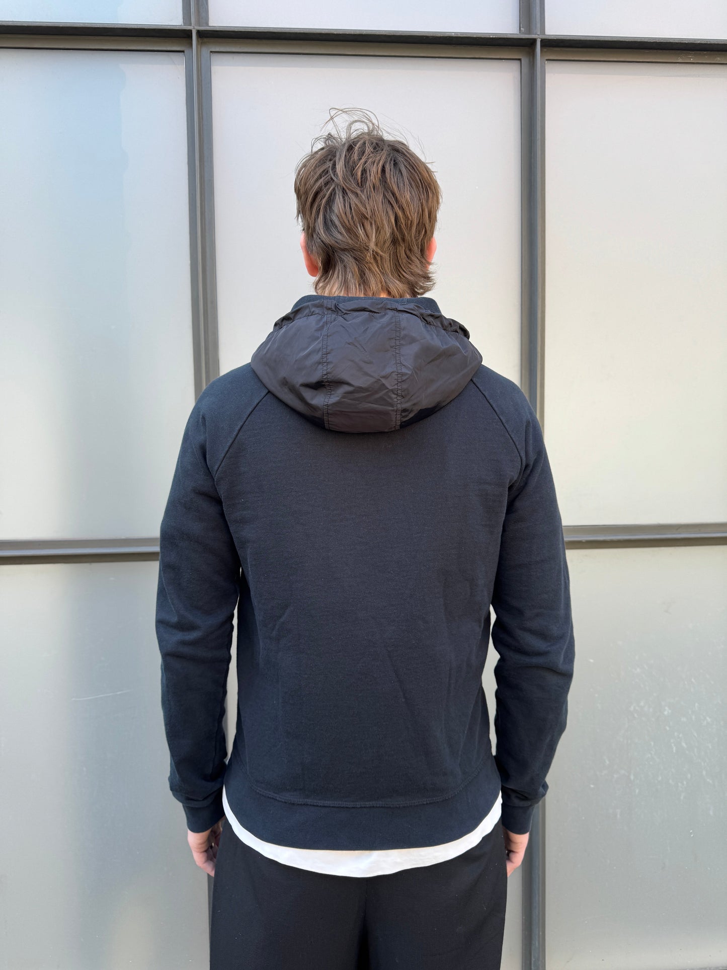 Prada Linea Rossa Midnight Navy Zipped Hoodie