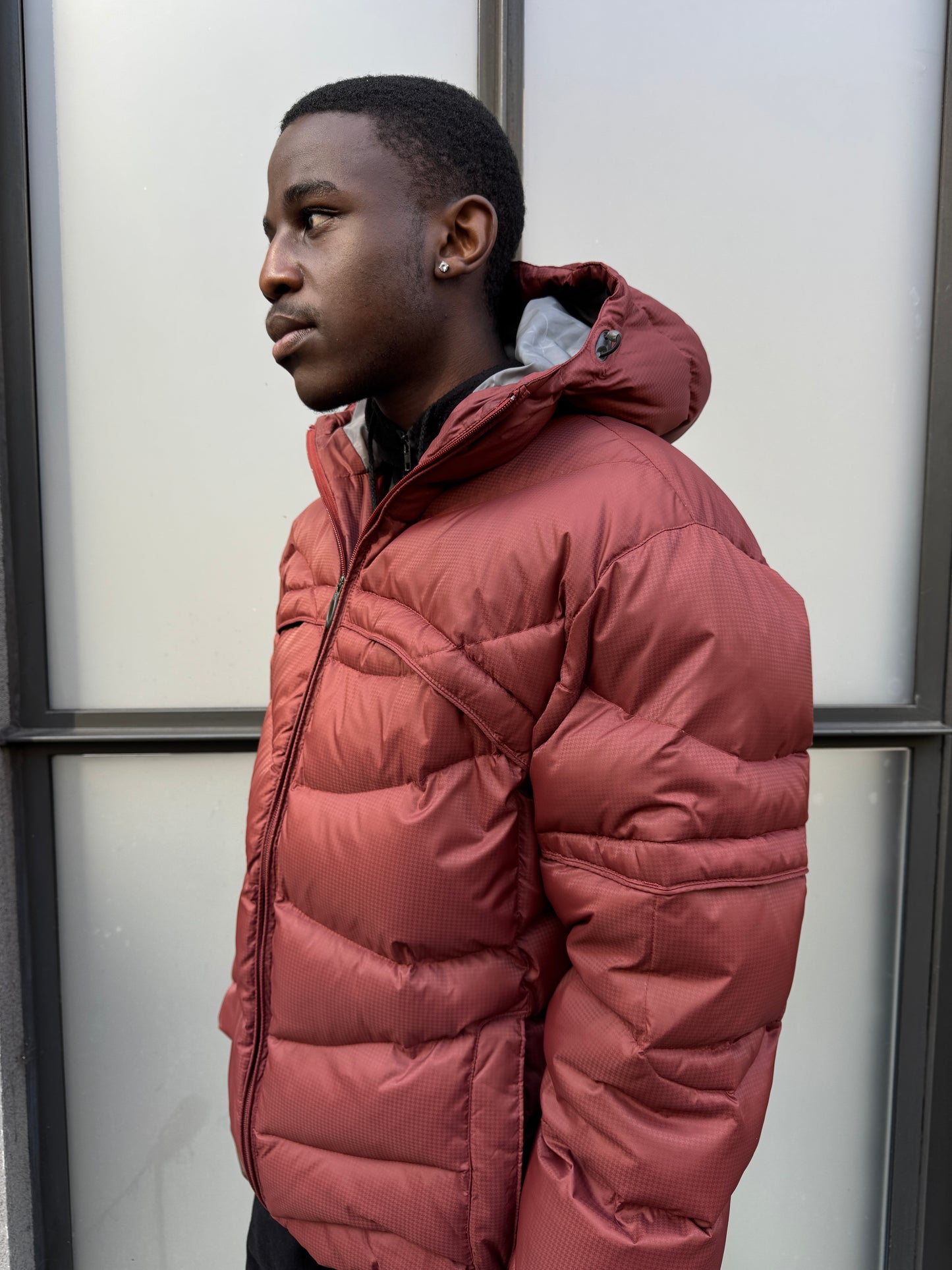 Oakley Software Burgundy Padded Puffer Jacket