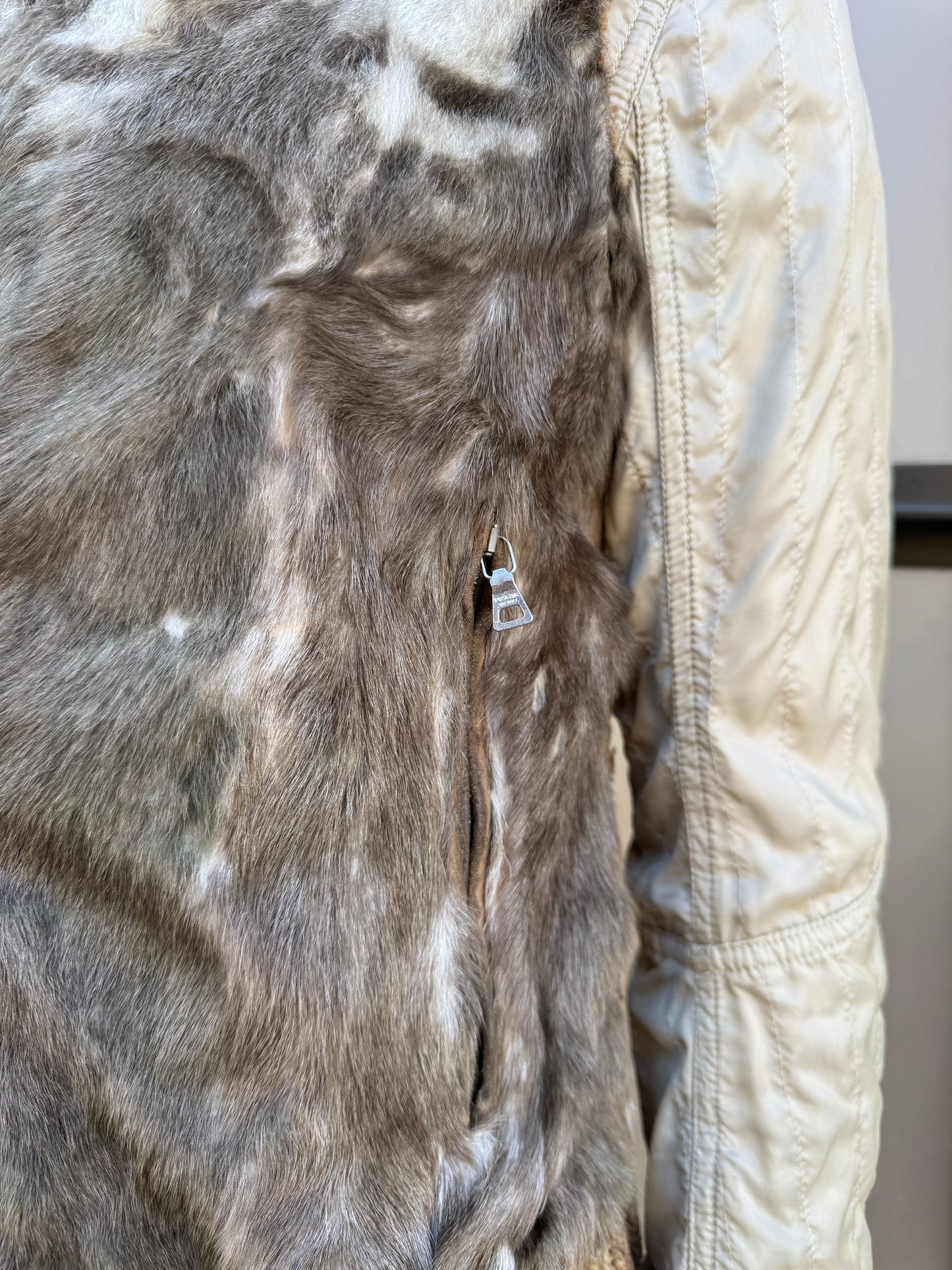 AW03' Prada Sport Dyed Kid Fur Knitted Vest